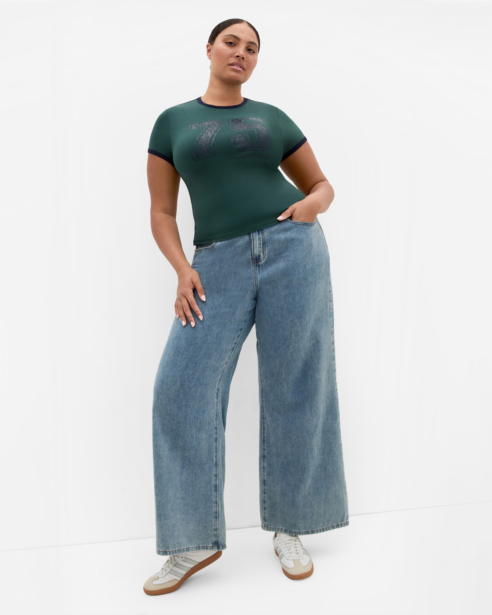 Micro Score Print Tee