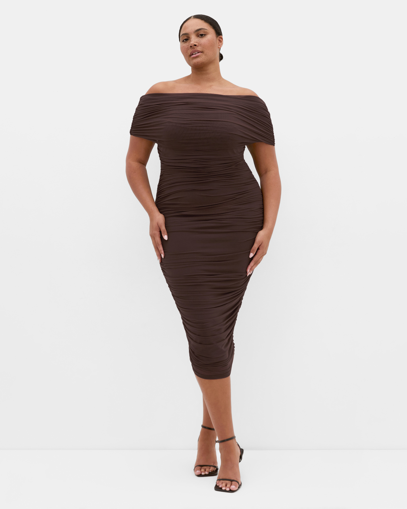 Dana Mesh Midi Dress