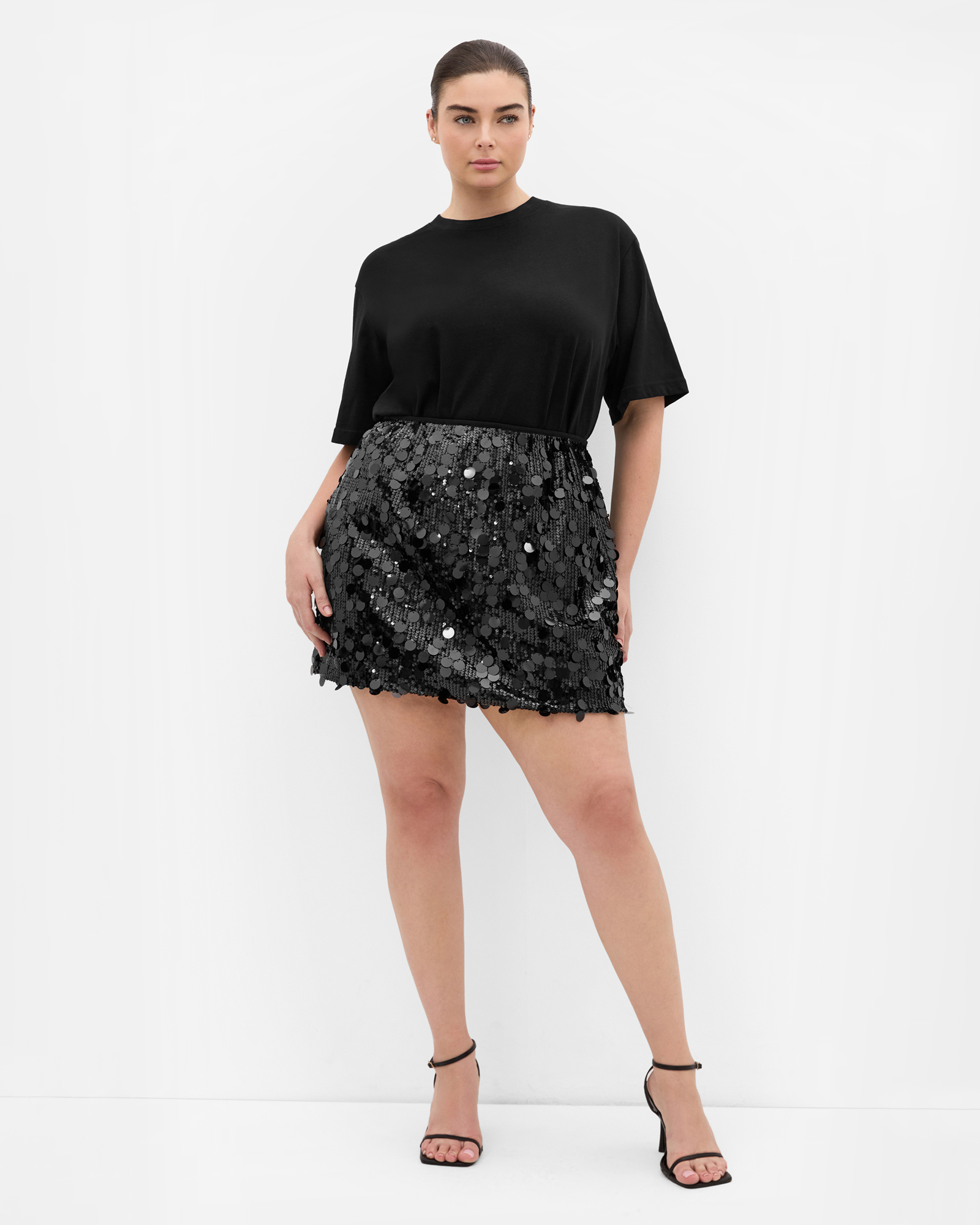 Adorn Sequin Mini Skirt