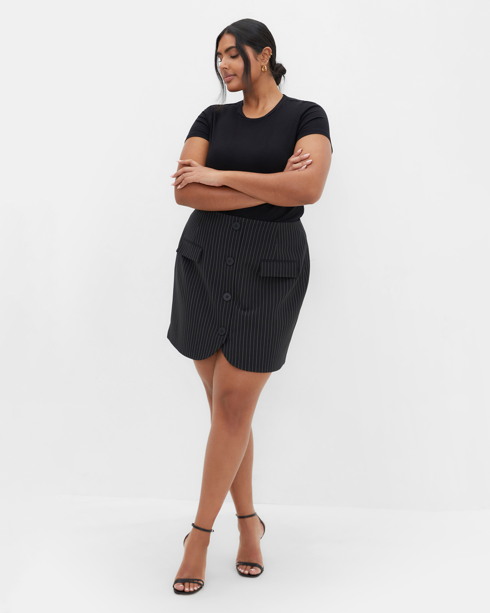 Payton Pinstripe Skirt