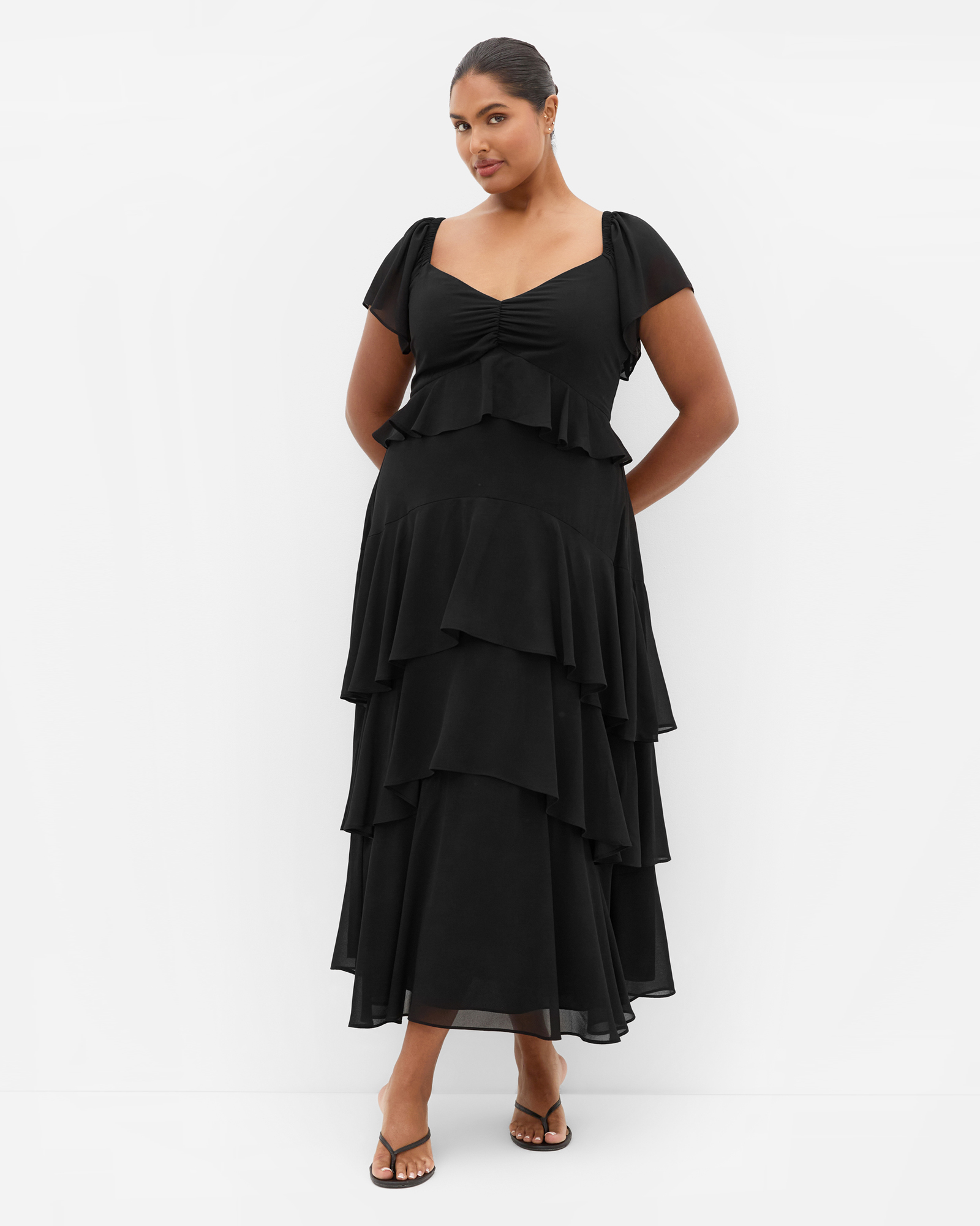 Sienna Ruffle Tier Maxi Dress