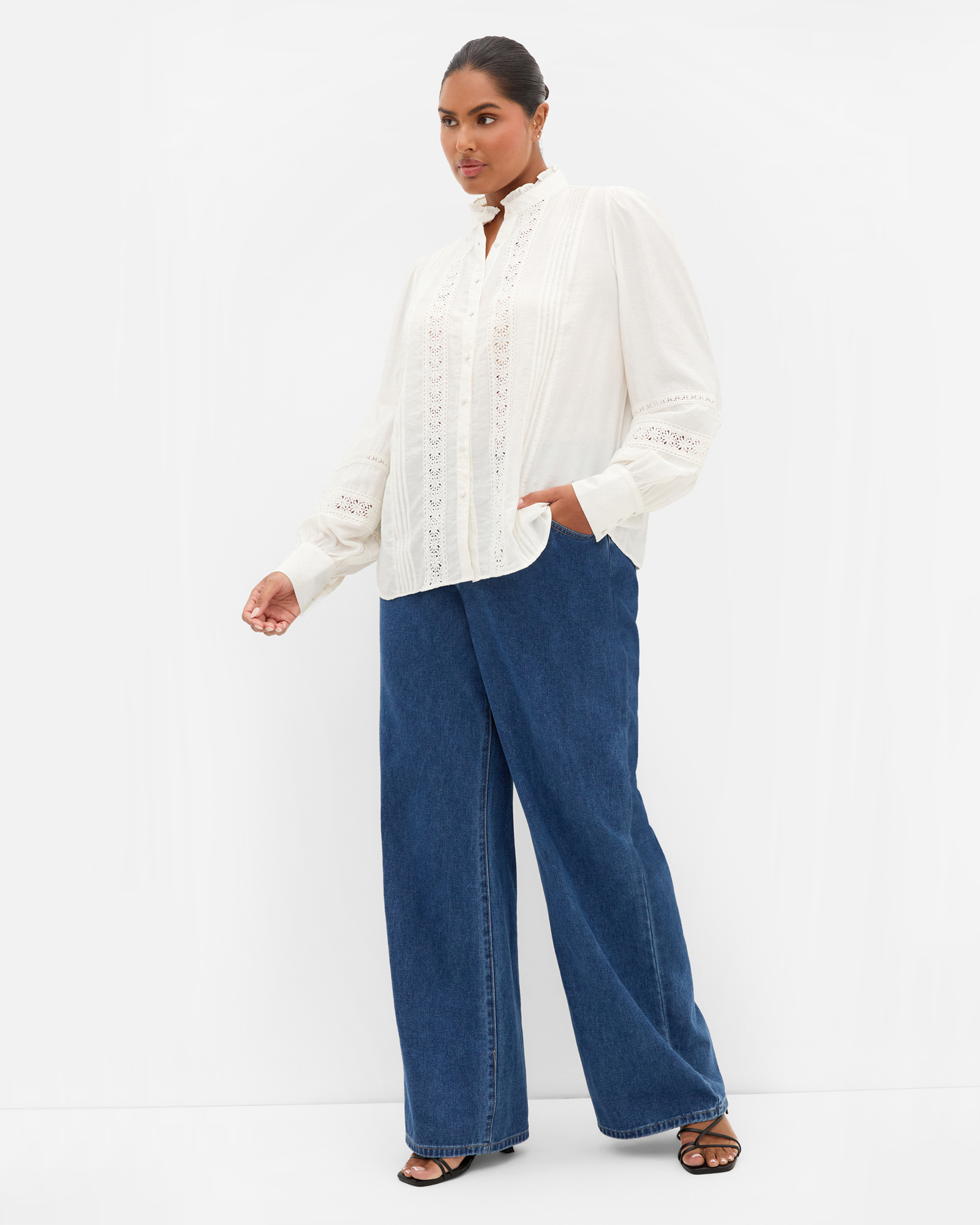Whimsical Embroidered Long Sleeve Shirt