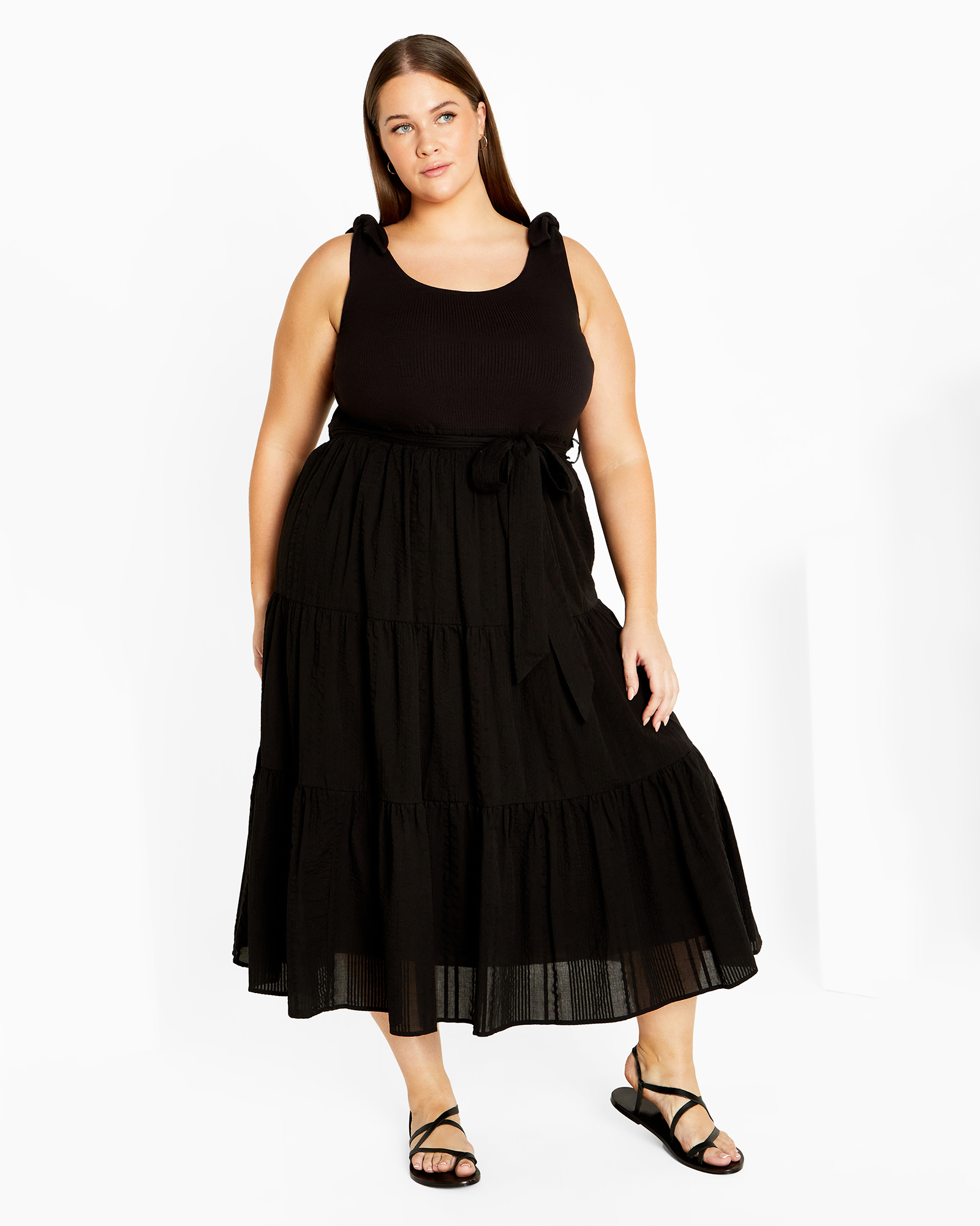 Plus size Hallie Dress - black