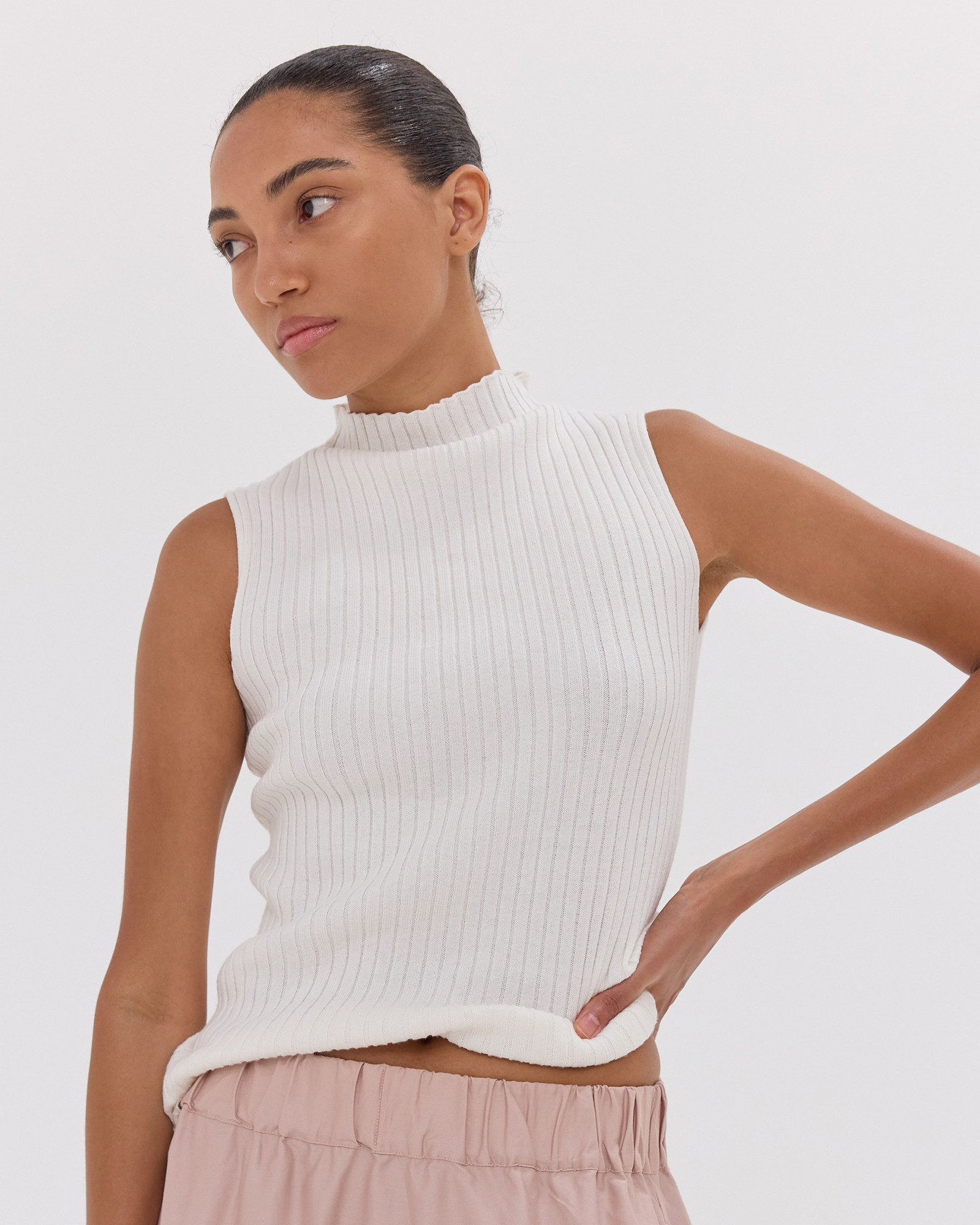 The Rib Funnel Neck Tank