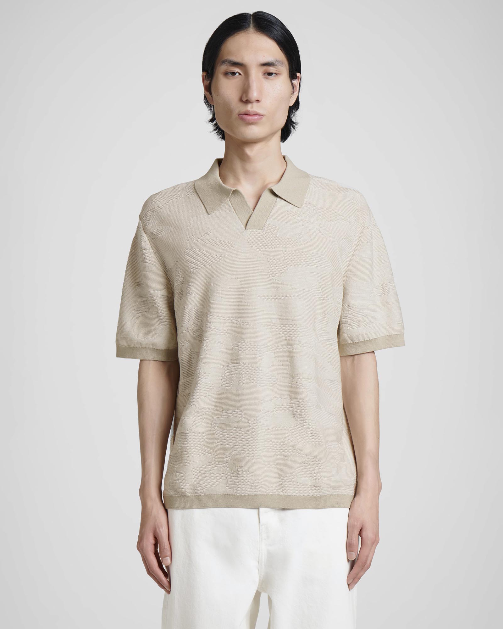 Cotton-Jacquard Polo Shirt