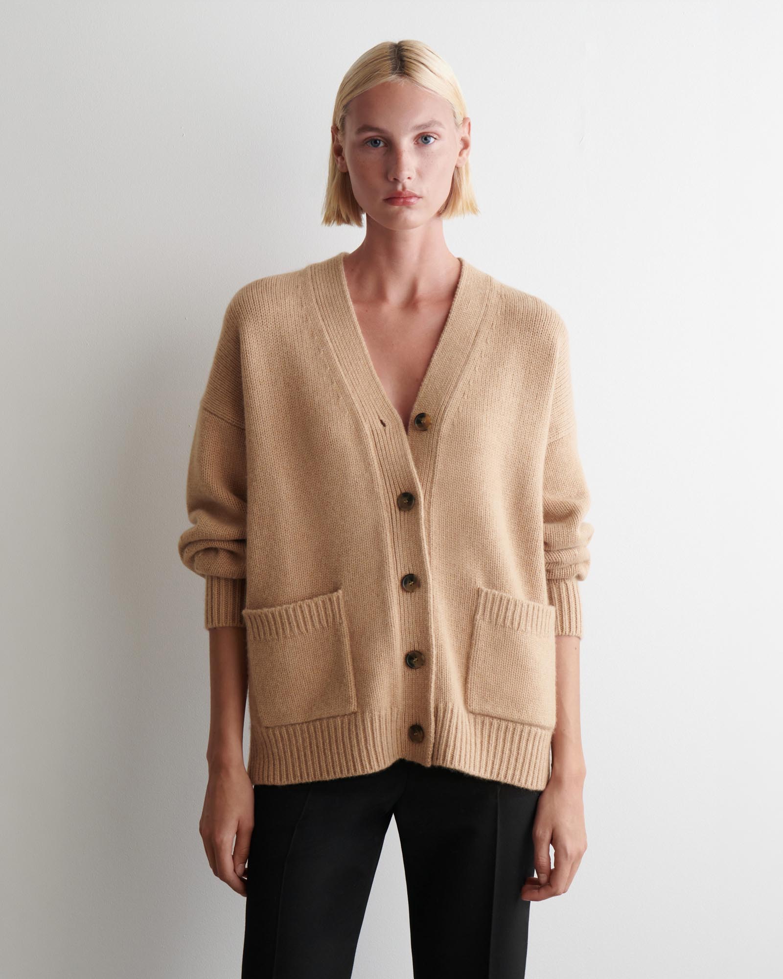 Oversized Cashmere-Blend Cardigan