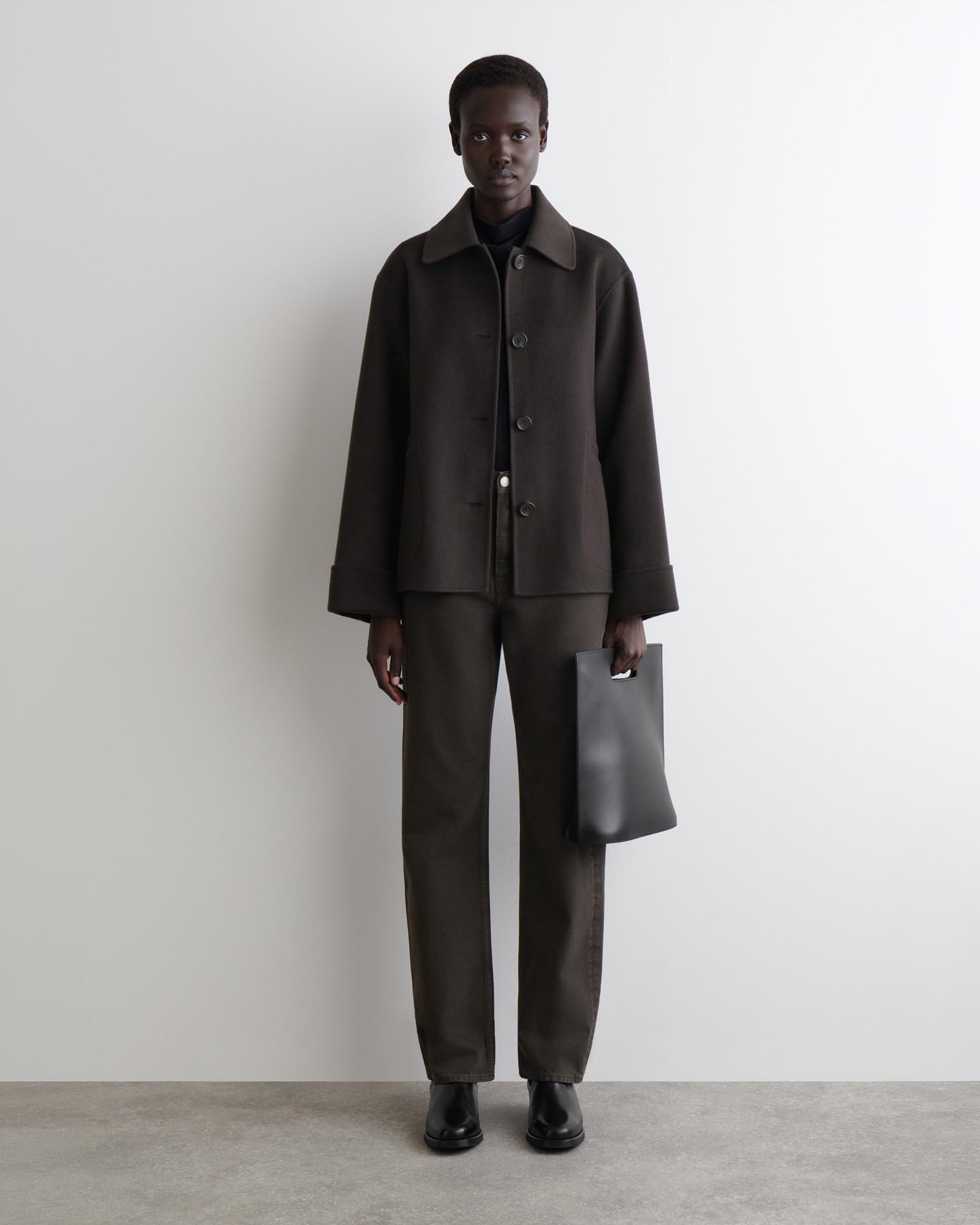 Double-Faced Wool Short Jacket