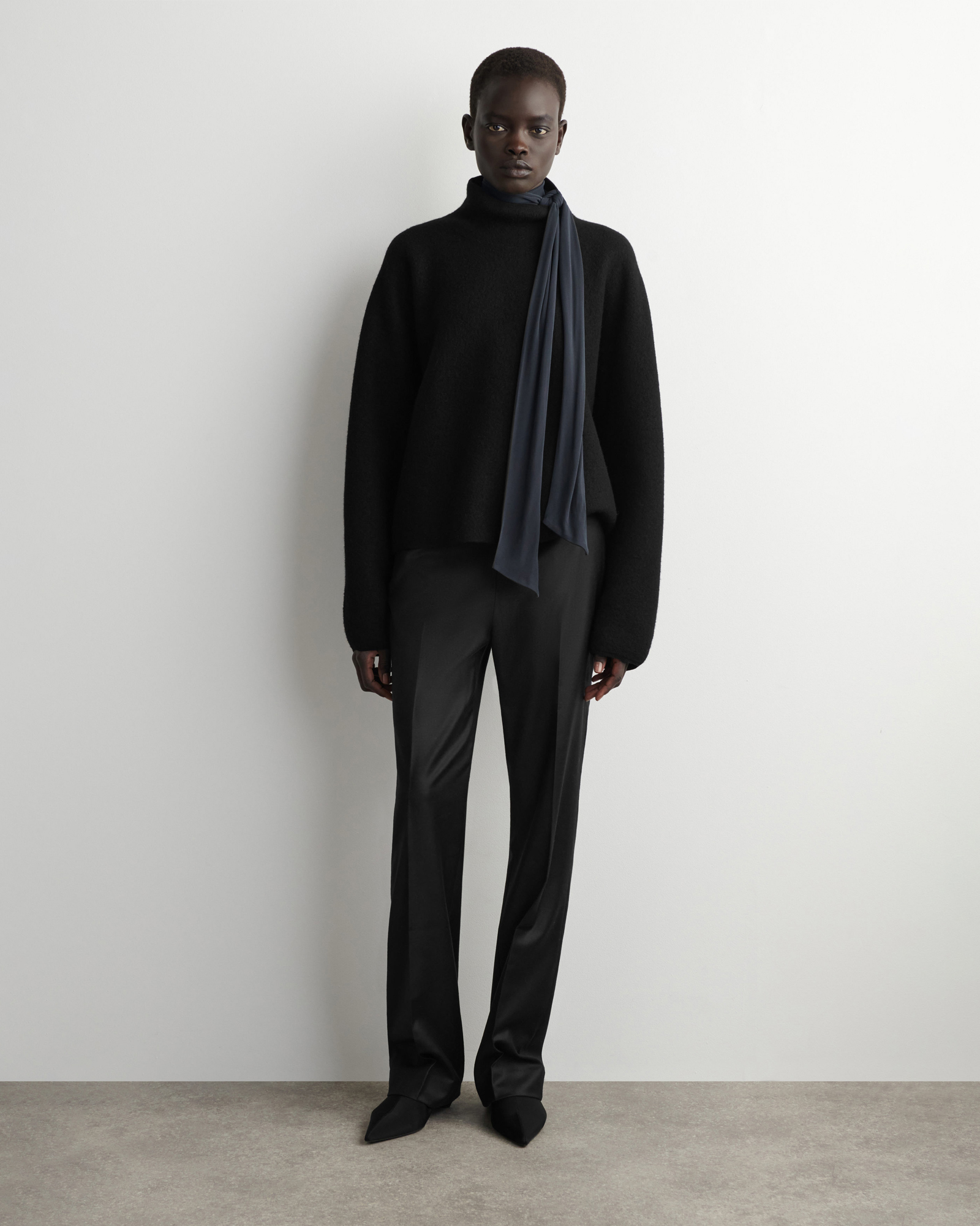 Wool-Flannel Straight-Leg Trousers