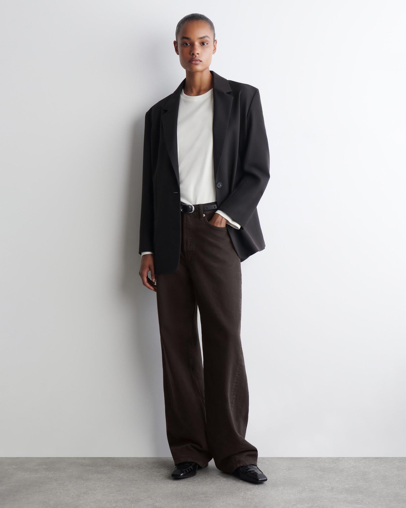 Rounded Jersey Top