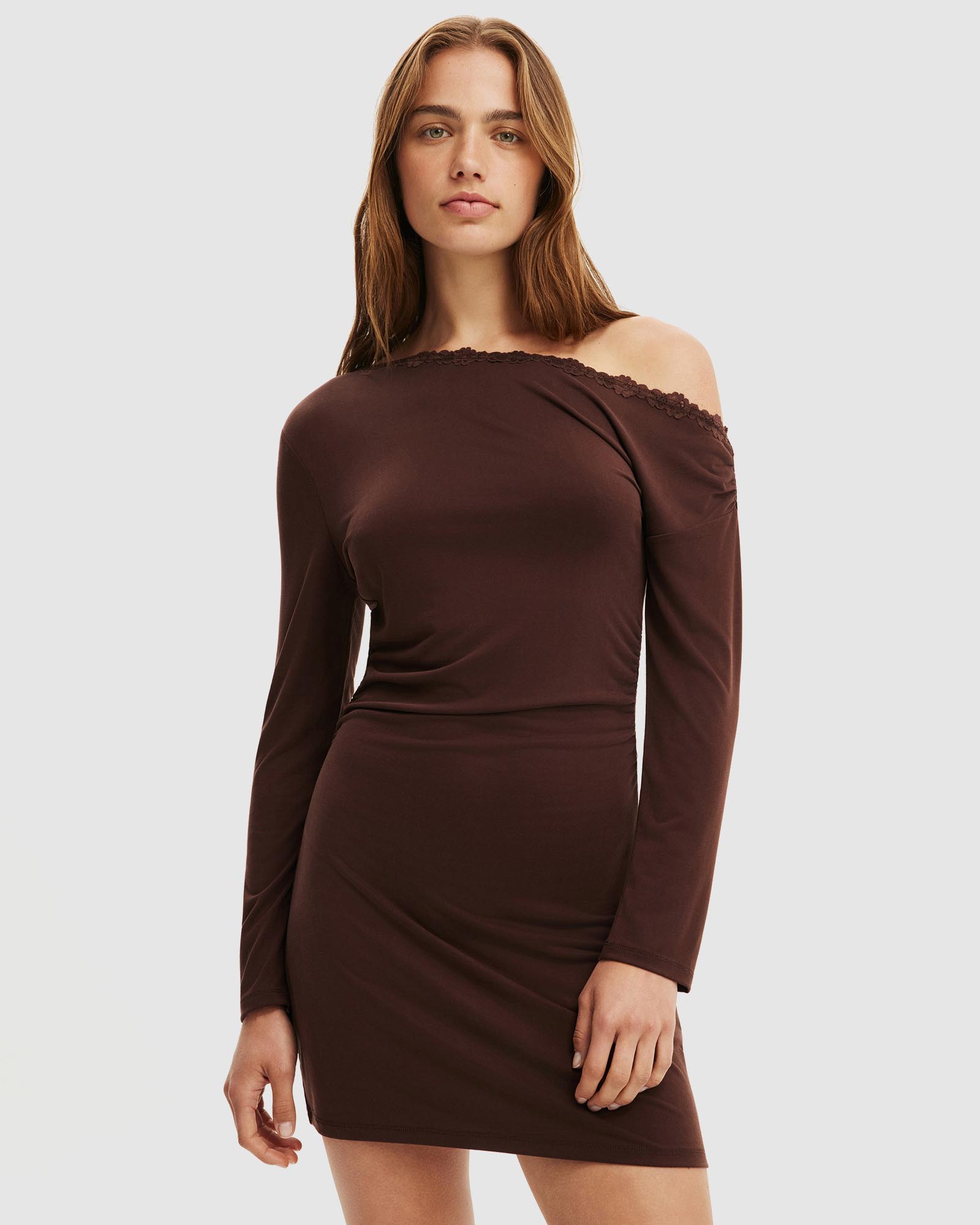 Brooke Asymmetrical Mini Dress