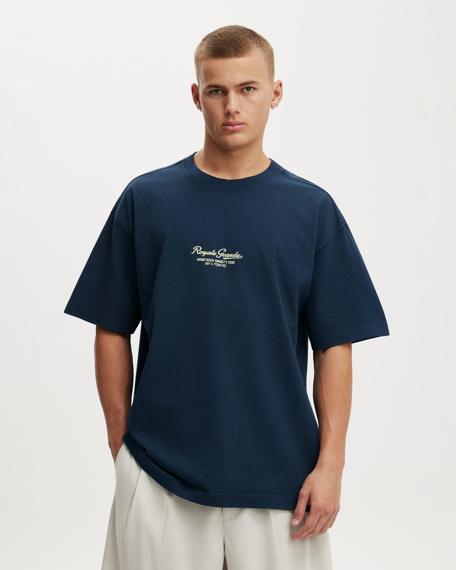 Box Fit Text T-Shirt