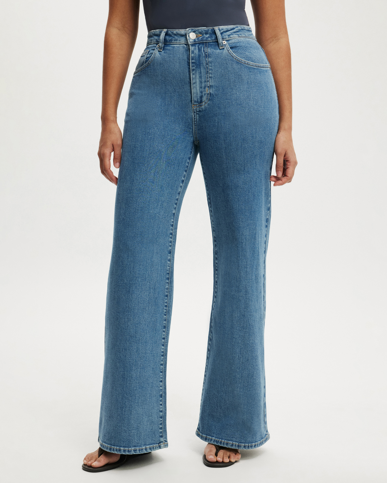 Curvy Stretch Wide Jeans