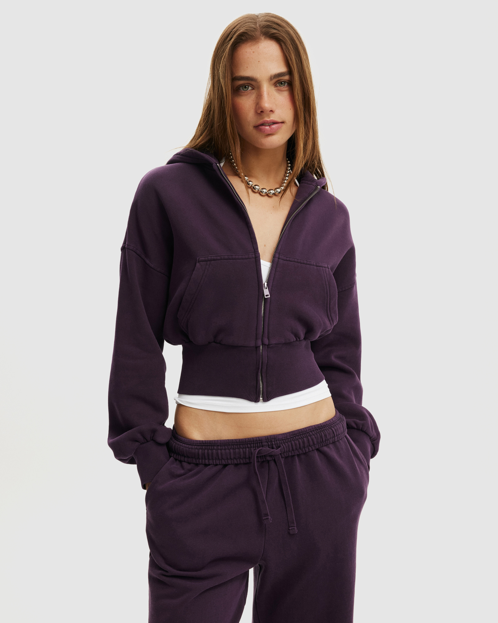 OVERSIZED ZIP THROUGH HOODIE