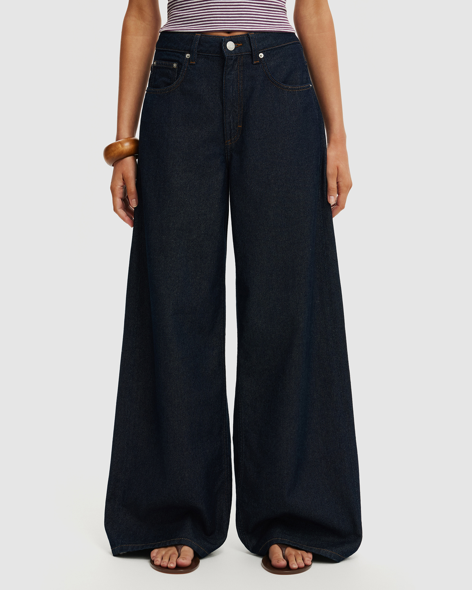 High Rise Wide Jeans