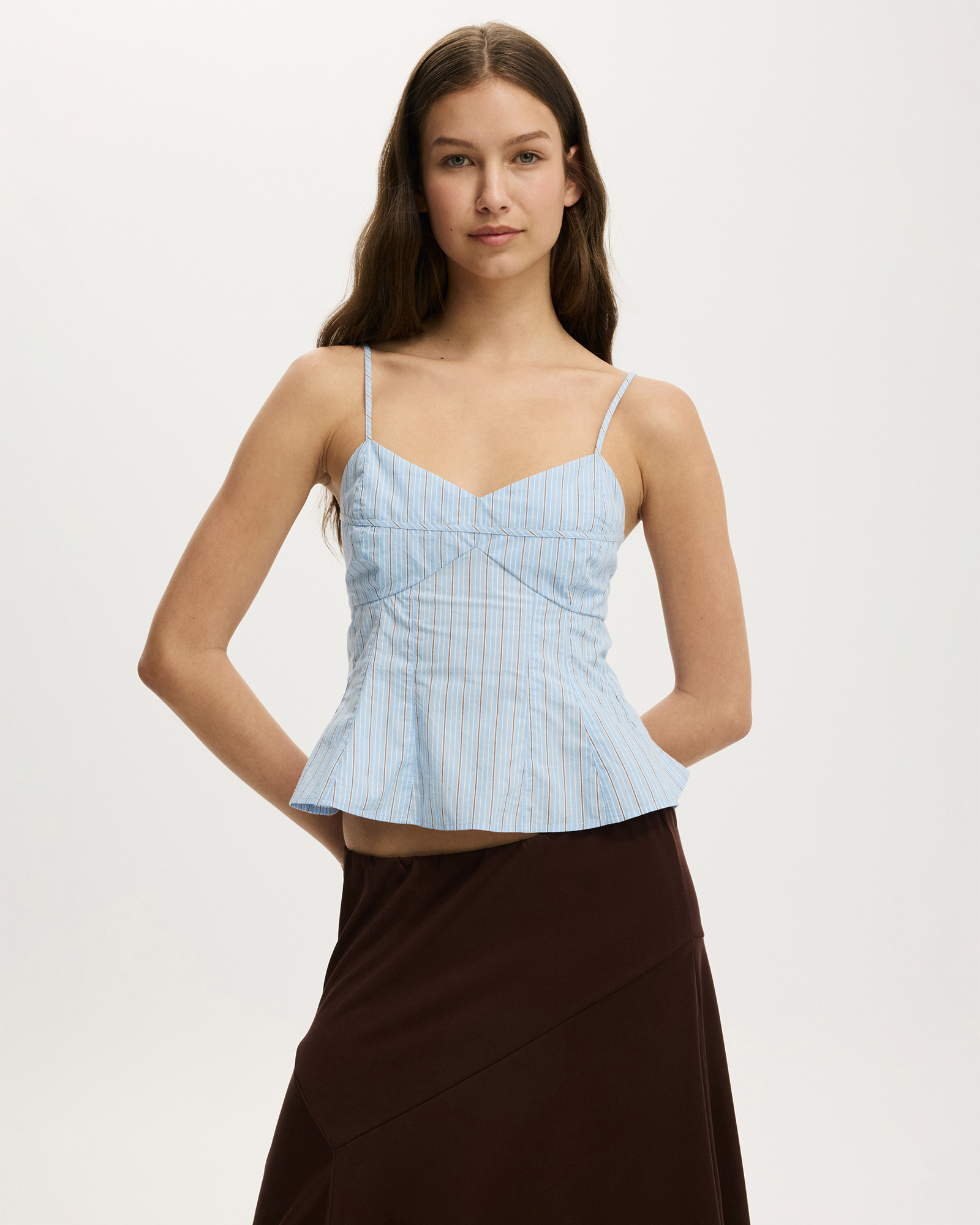 Cara Seamed Corset Cami
