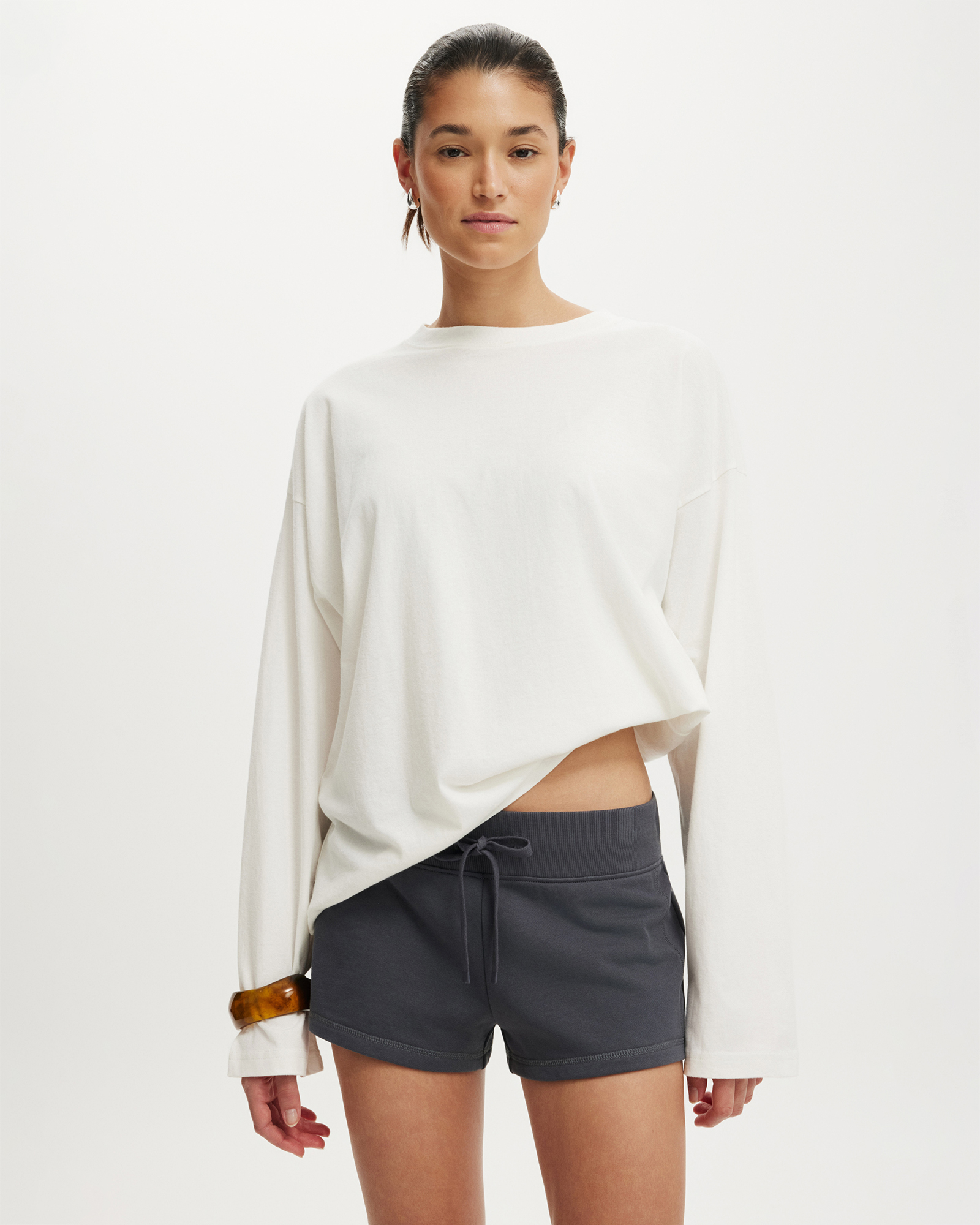Wide Band Micro Sweatshorts