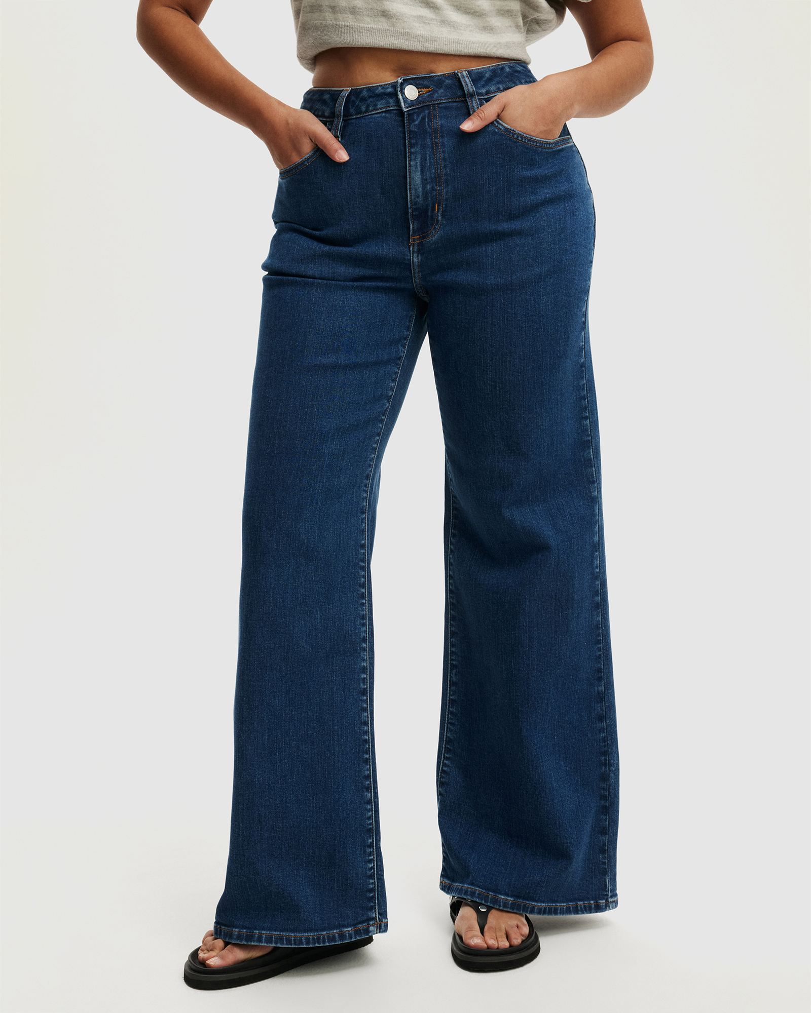 Curvy Stretch Wide Jeans