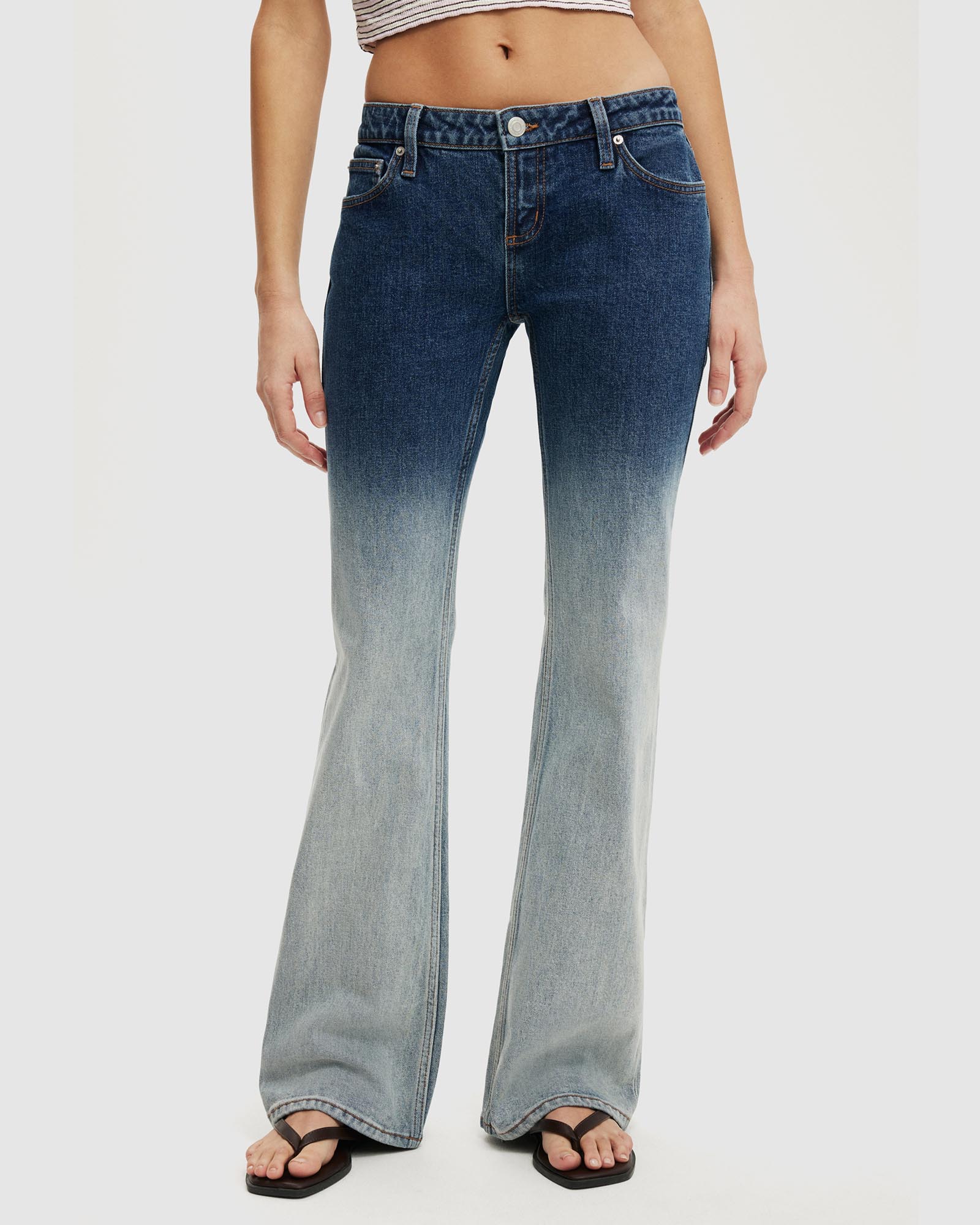 Low Rise Bootcut Jeans