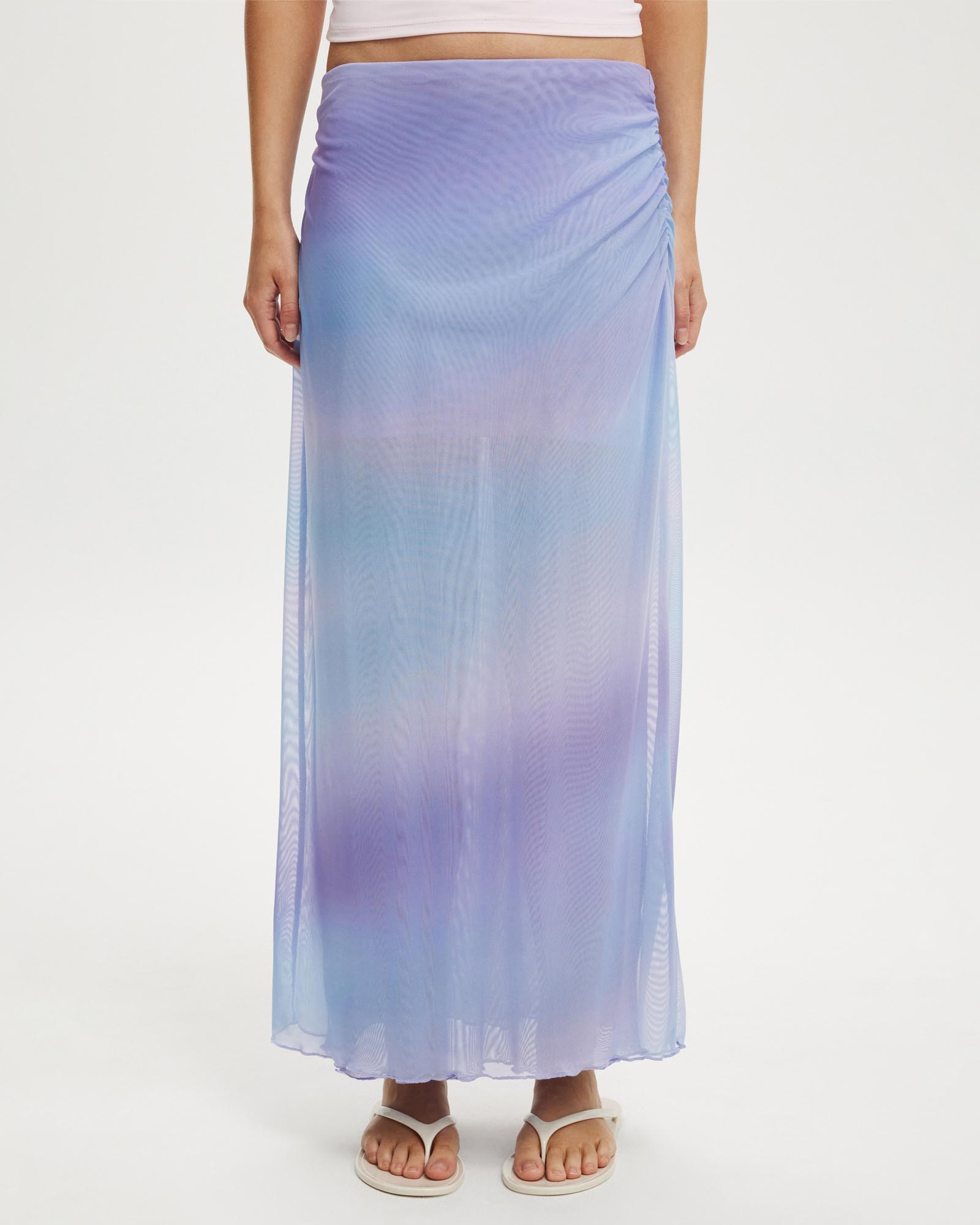 Mesh Midi Skirt