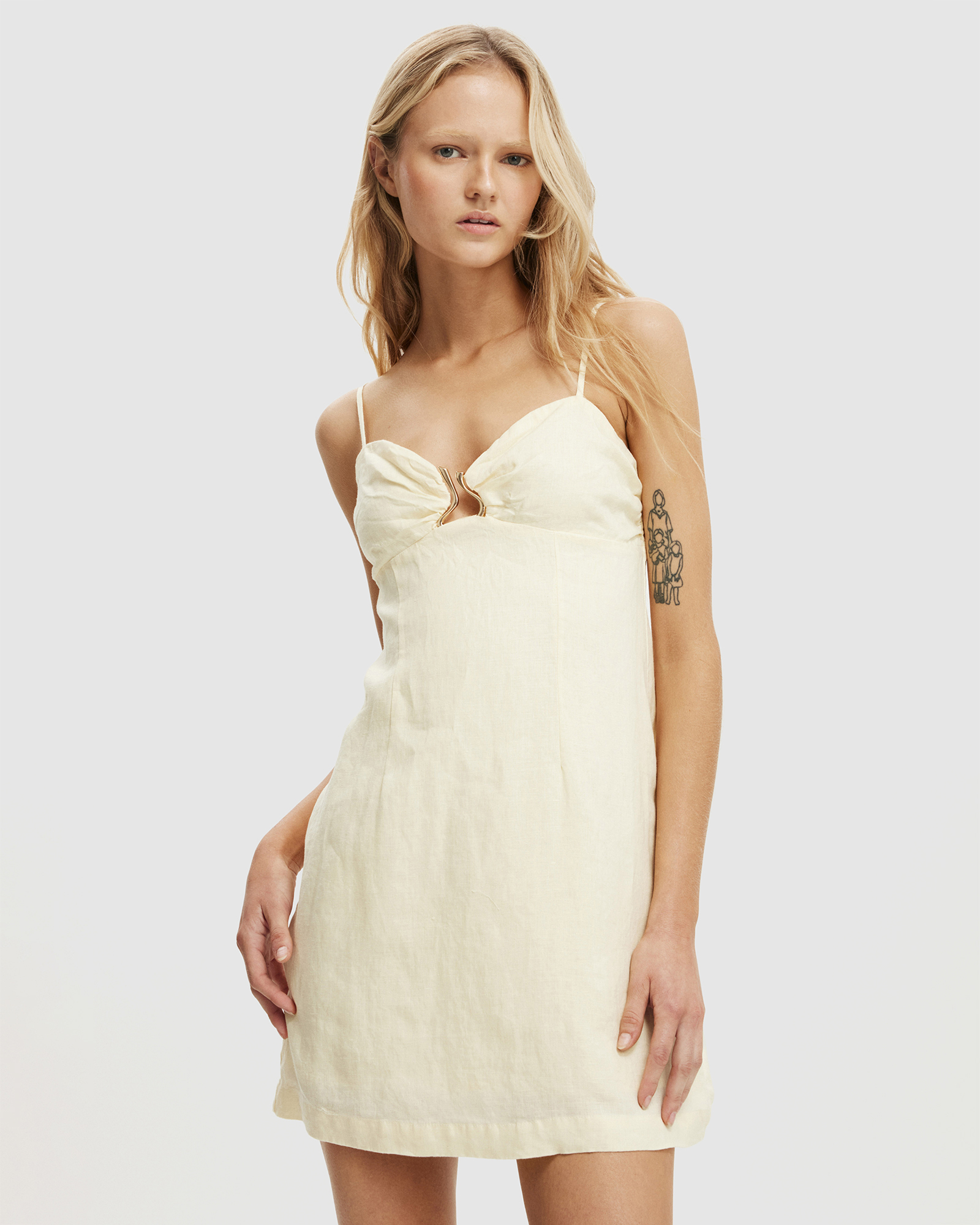 Luxe Linen Strappy Dress
