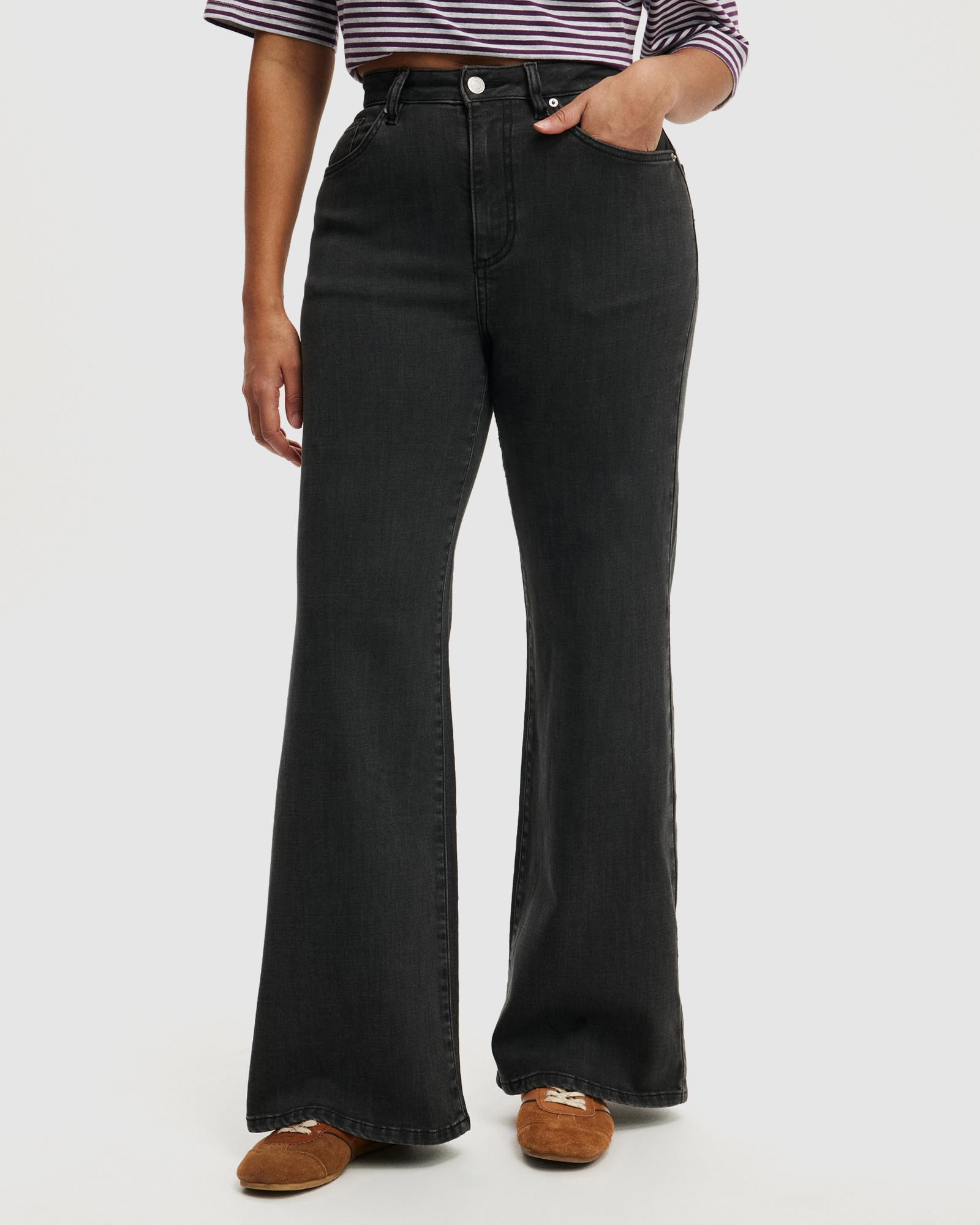 Curvy Stretch Wide Jeans