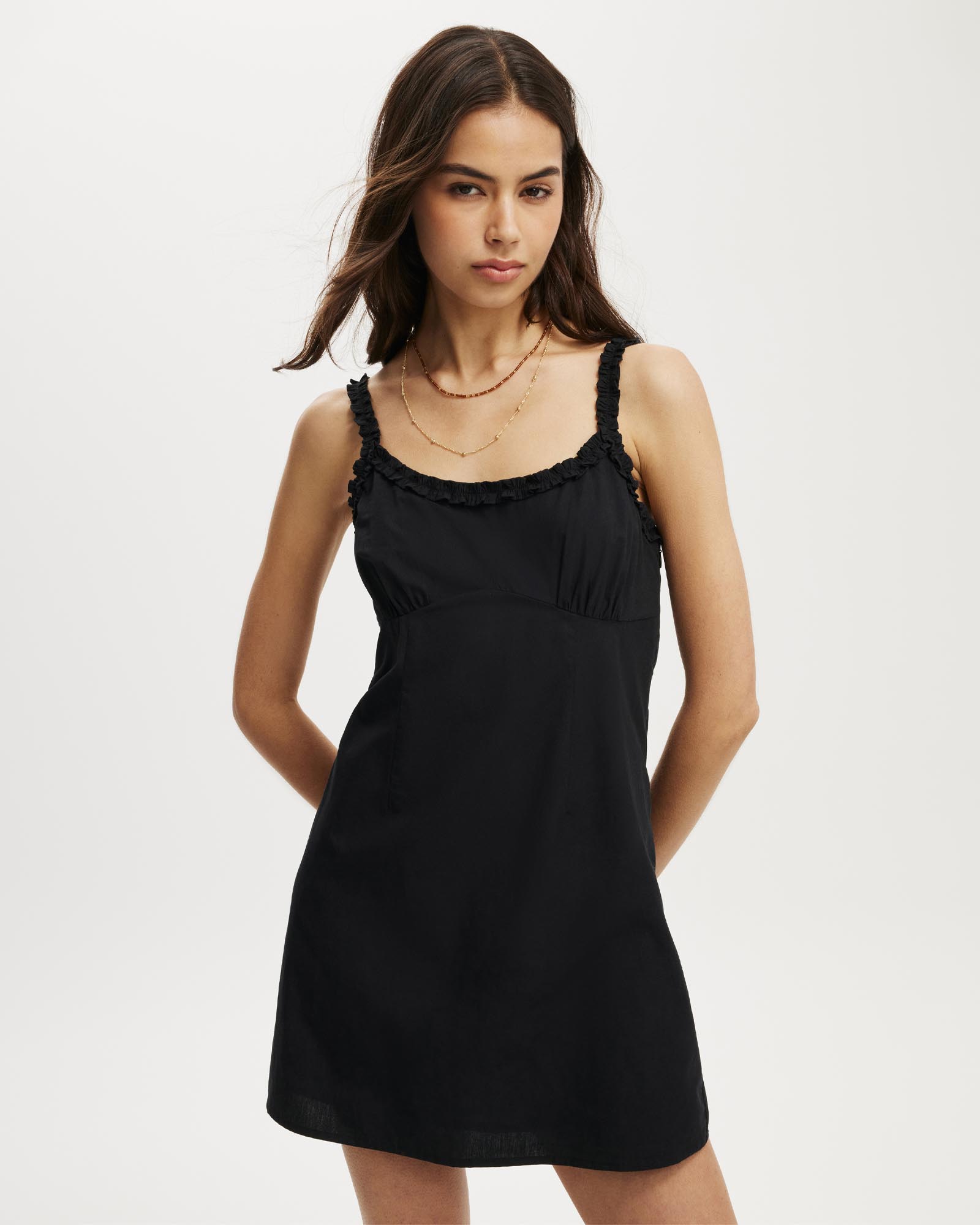 Emily Ruffle Mini Dress
