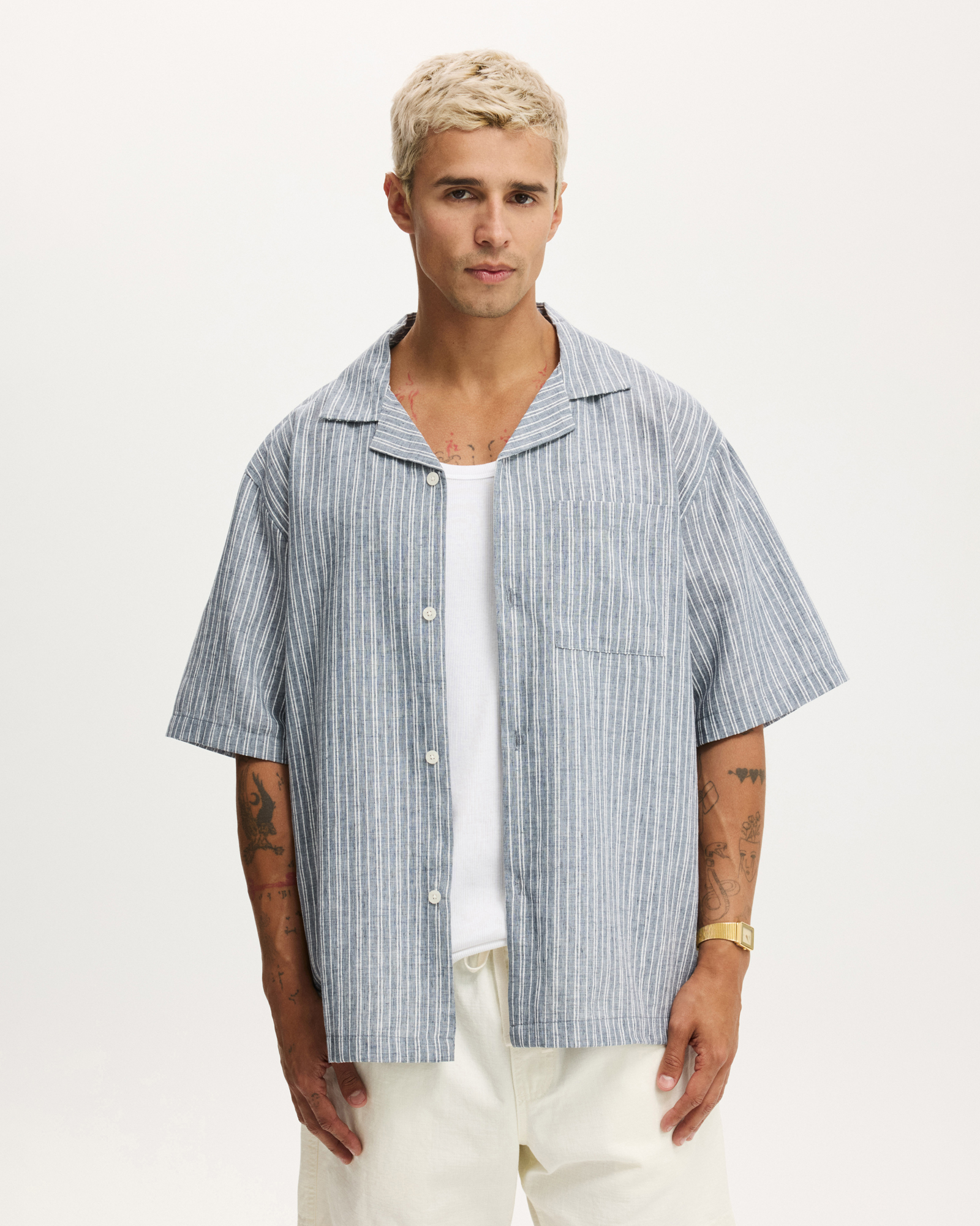 Textured Short Sleeve Shirt