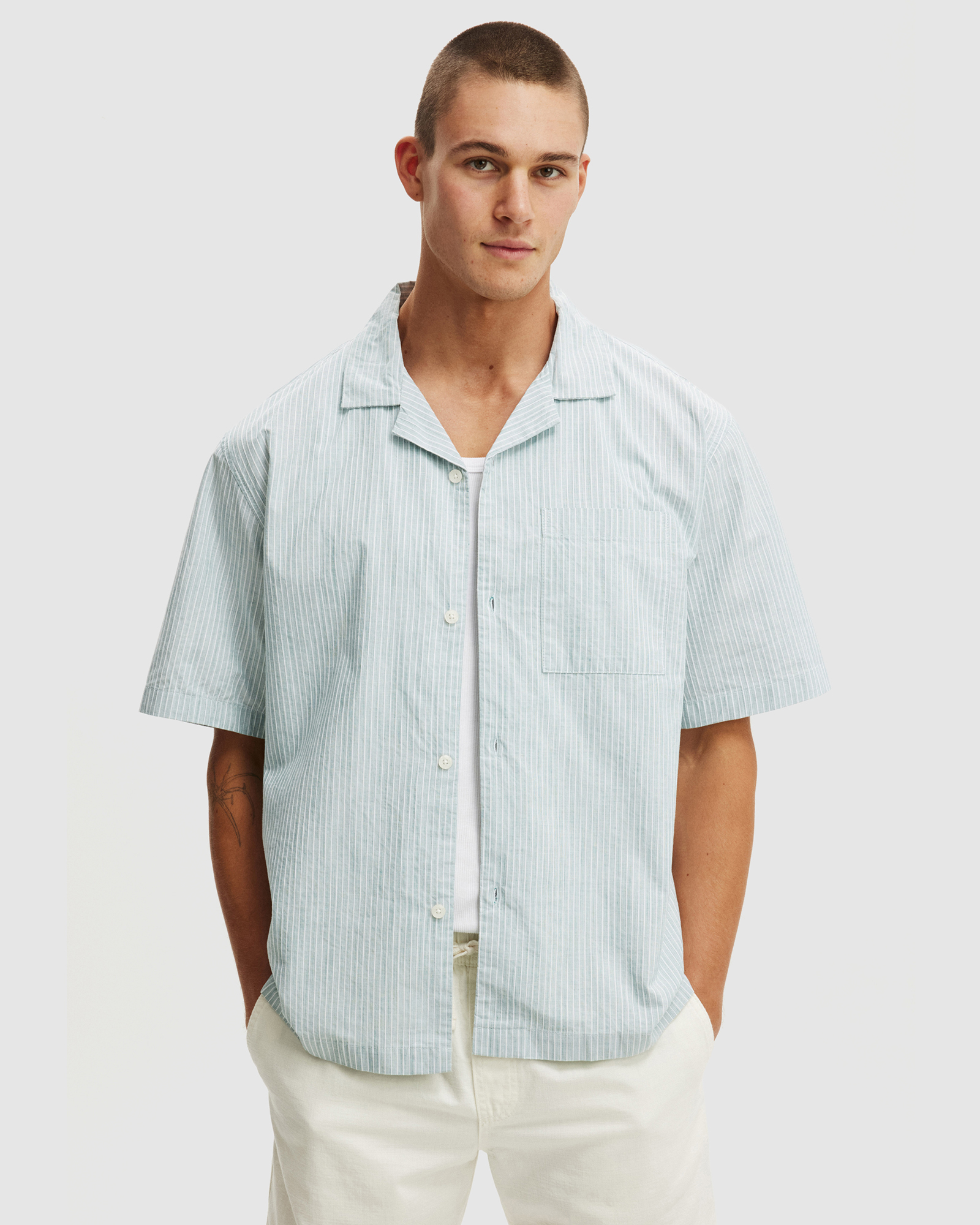 Textured Short Sleeve Shirt