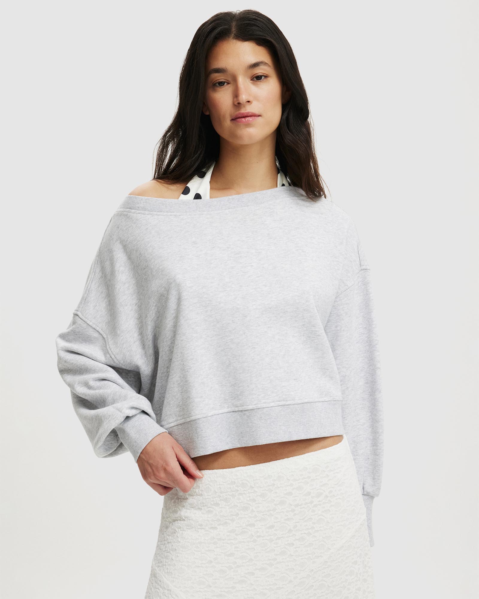 Off Shoulder Sweatshirt