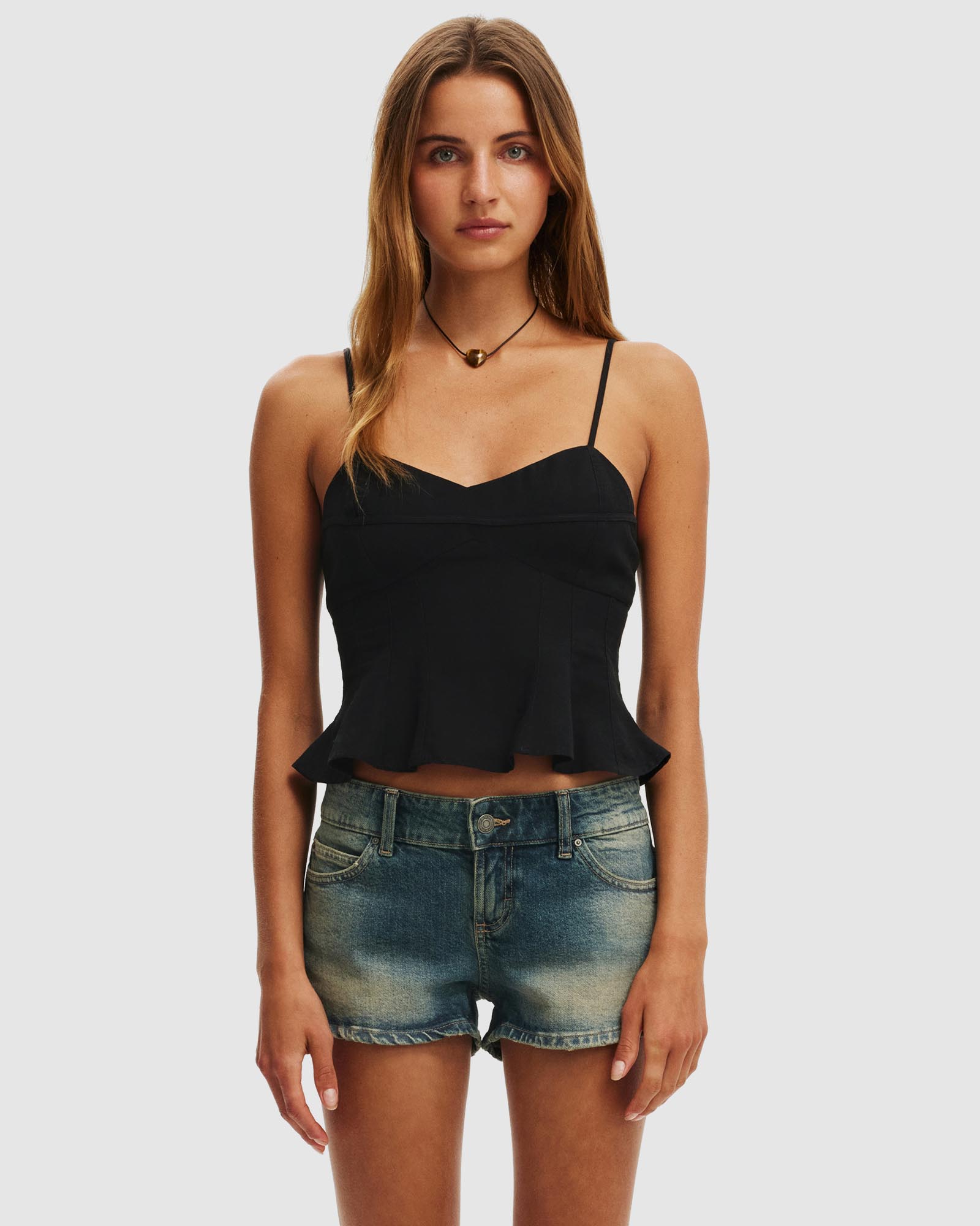 Cara Seamed Corset Cami