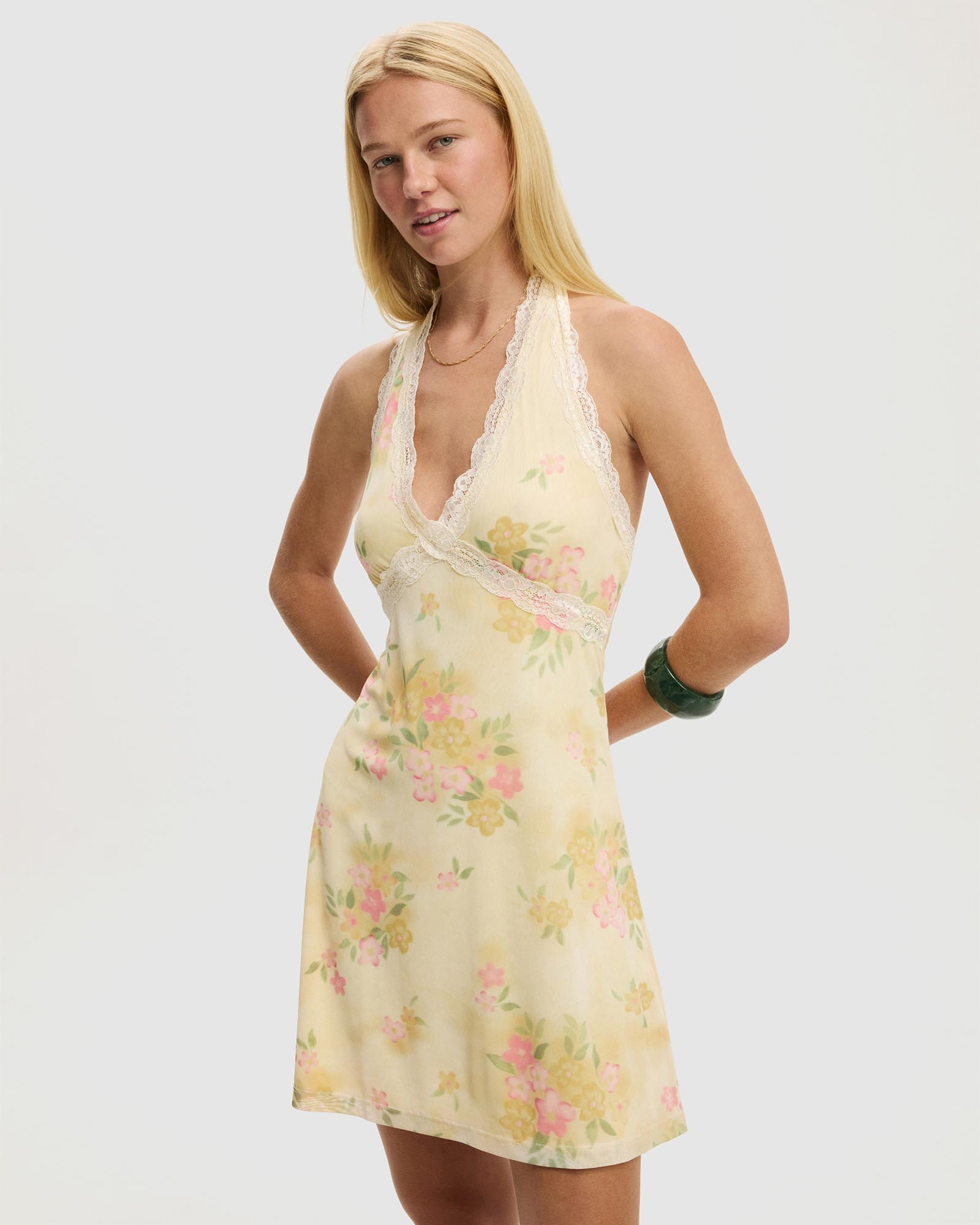 Lily Halter Mini Dress