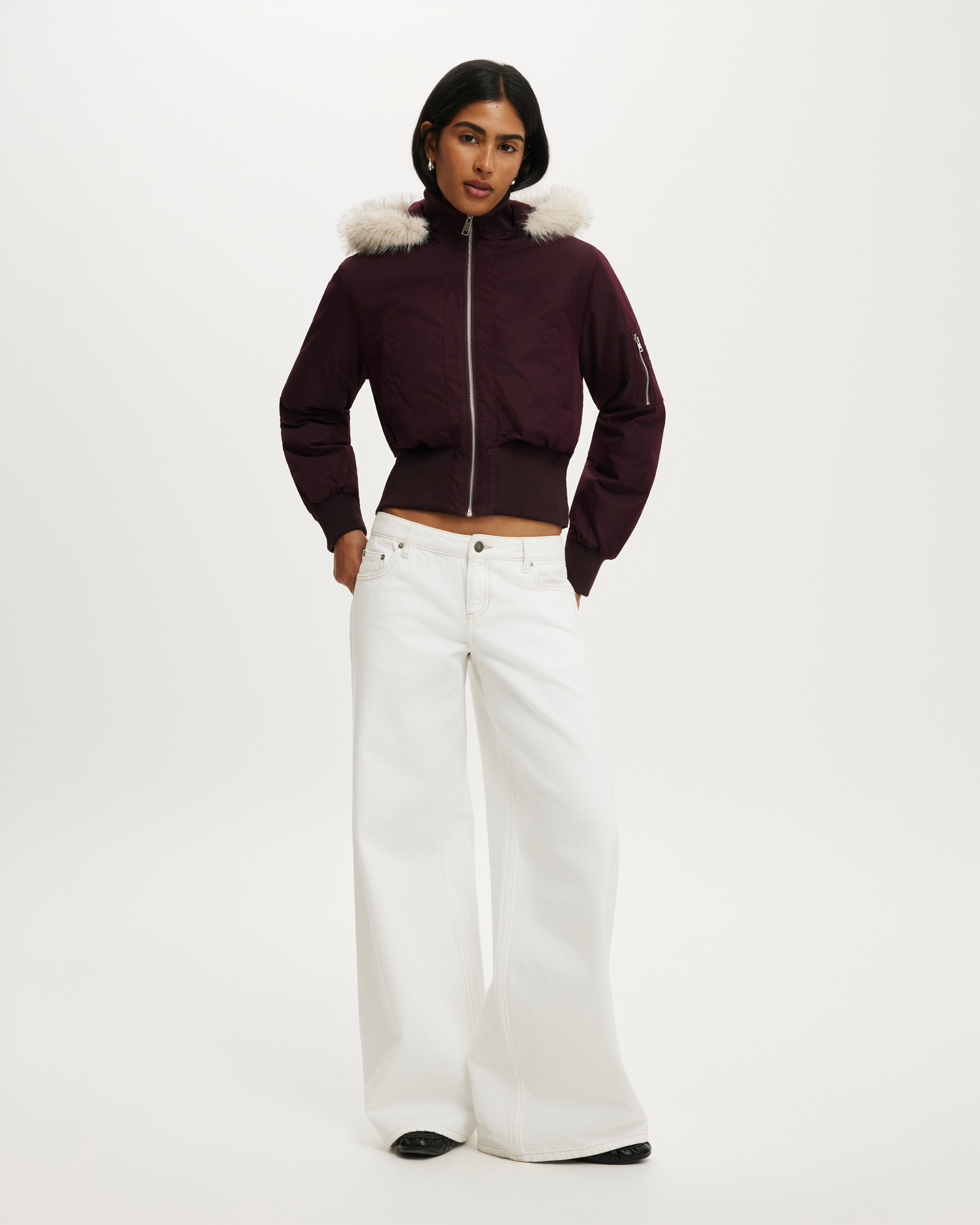 Remi Hooded Bomber Jacket