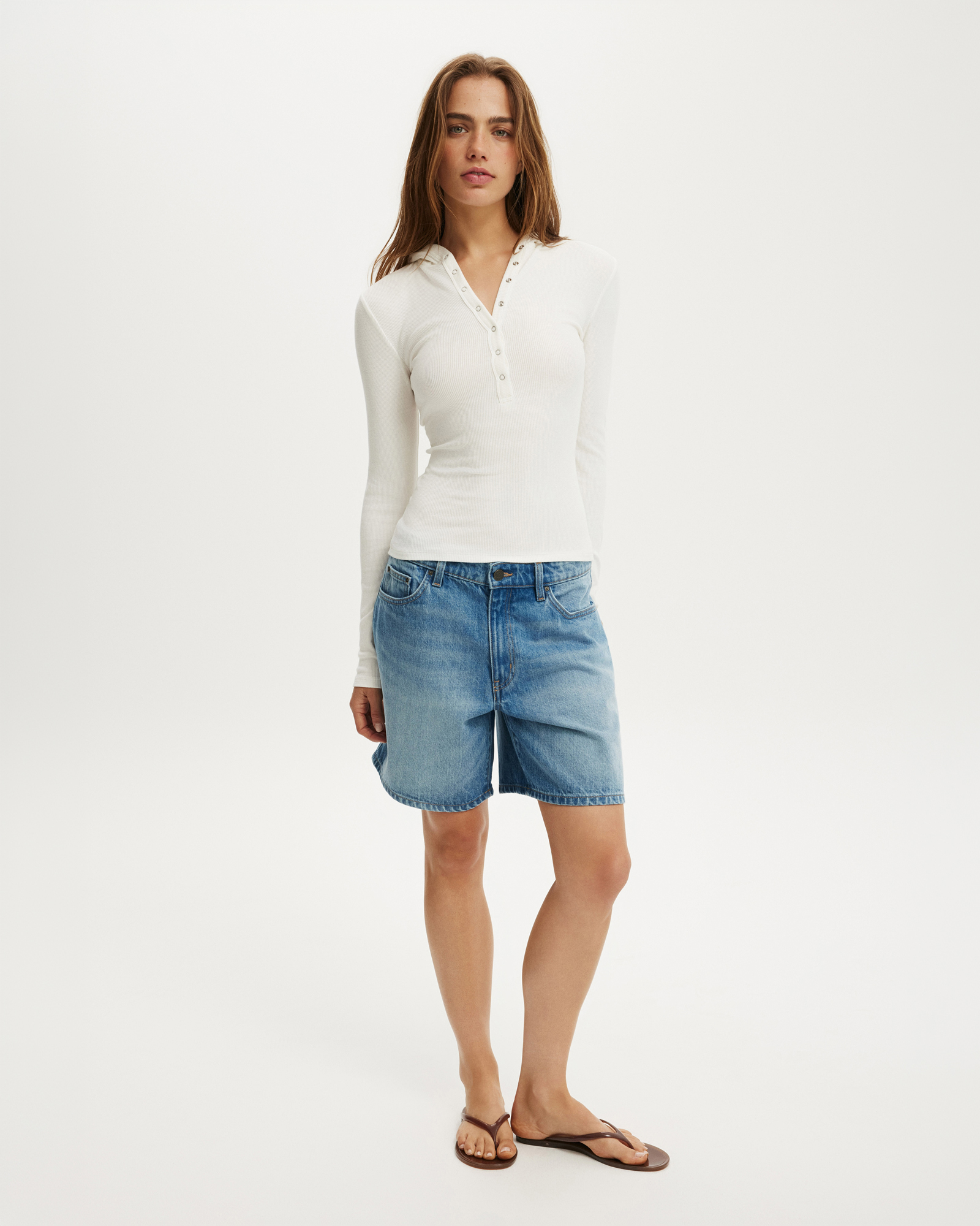 Hooded Blake Henley LS Top