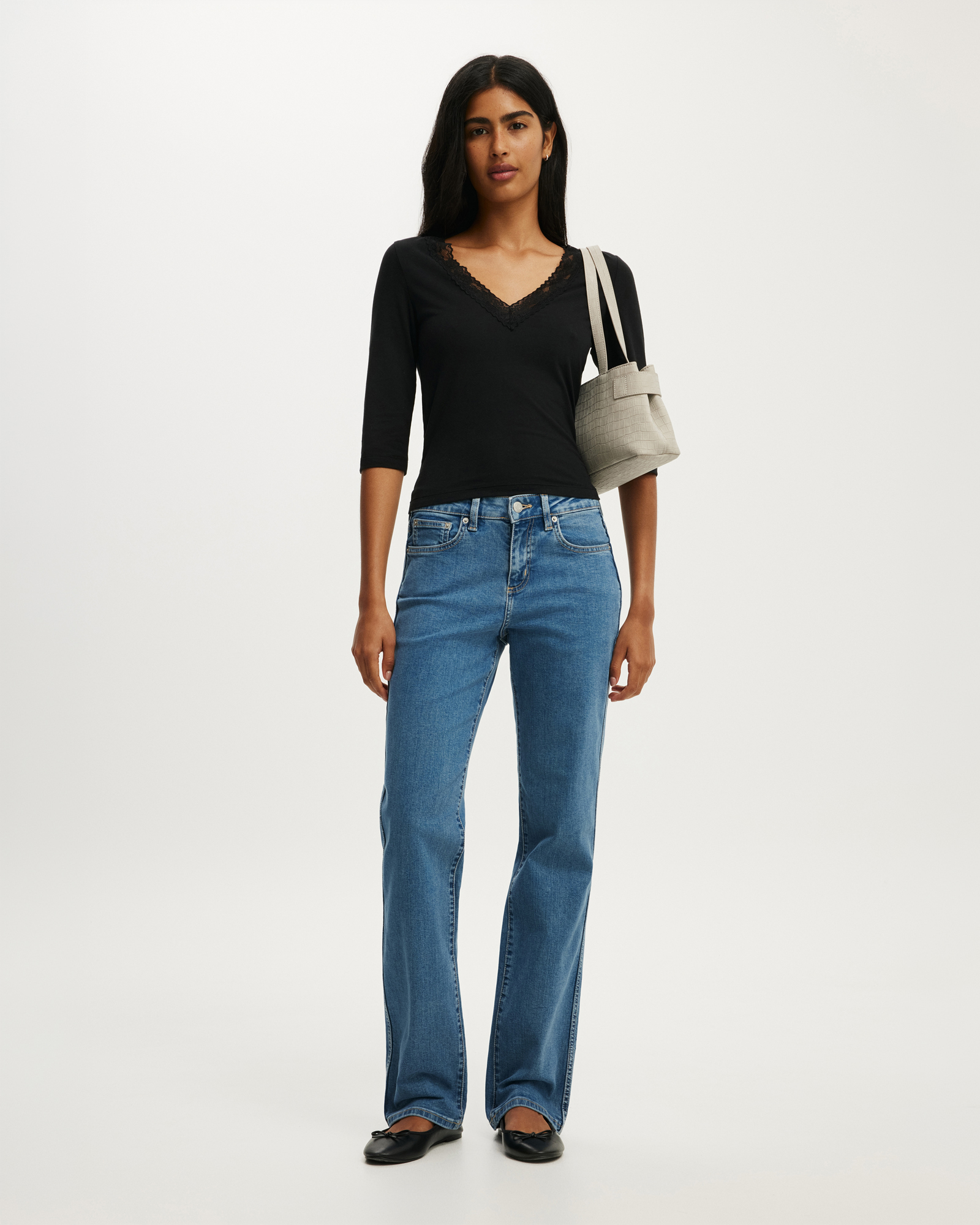 Stretch Slim Straight Jeans