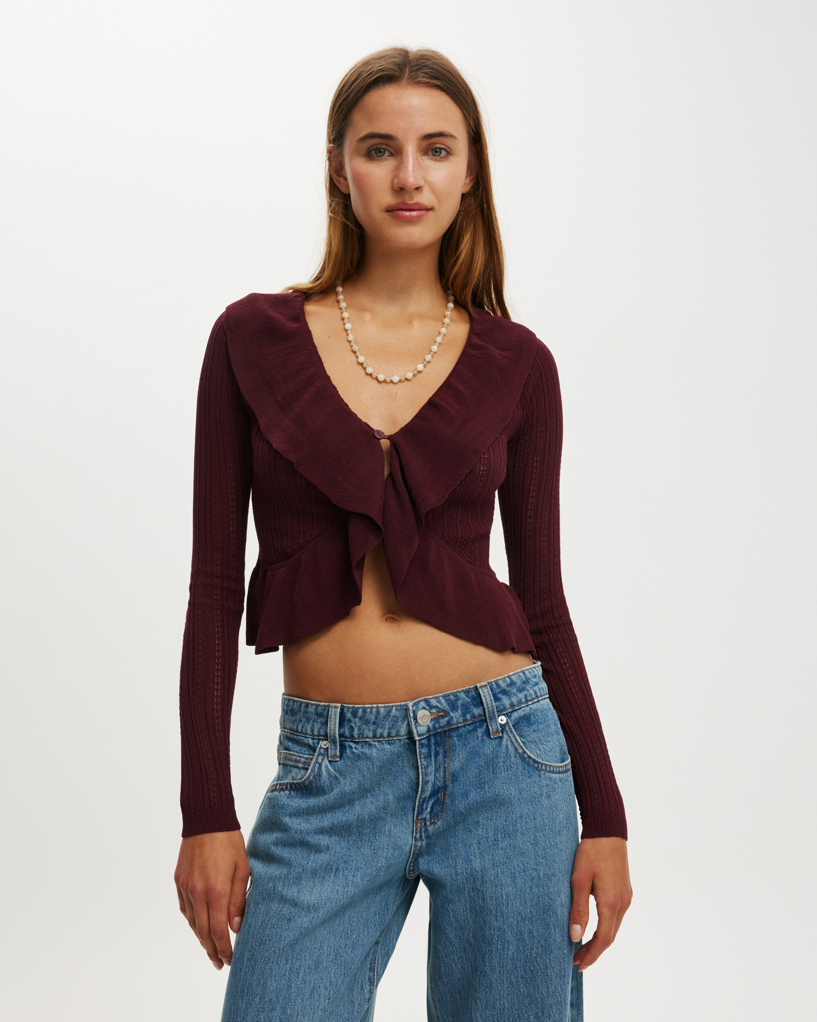 Ruffle Knit Cardi