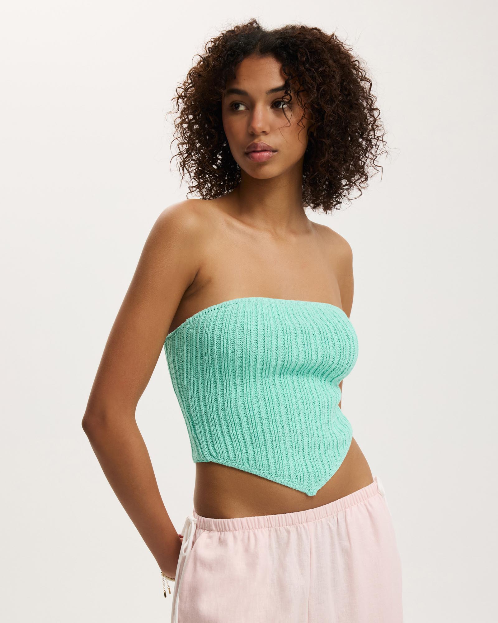 Textured Knit Bandeau
