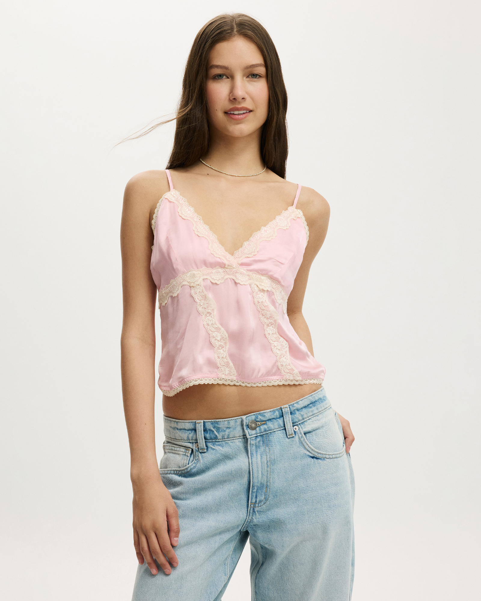 Satin Lace Cami