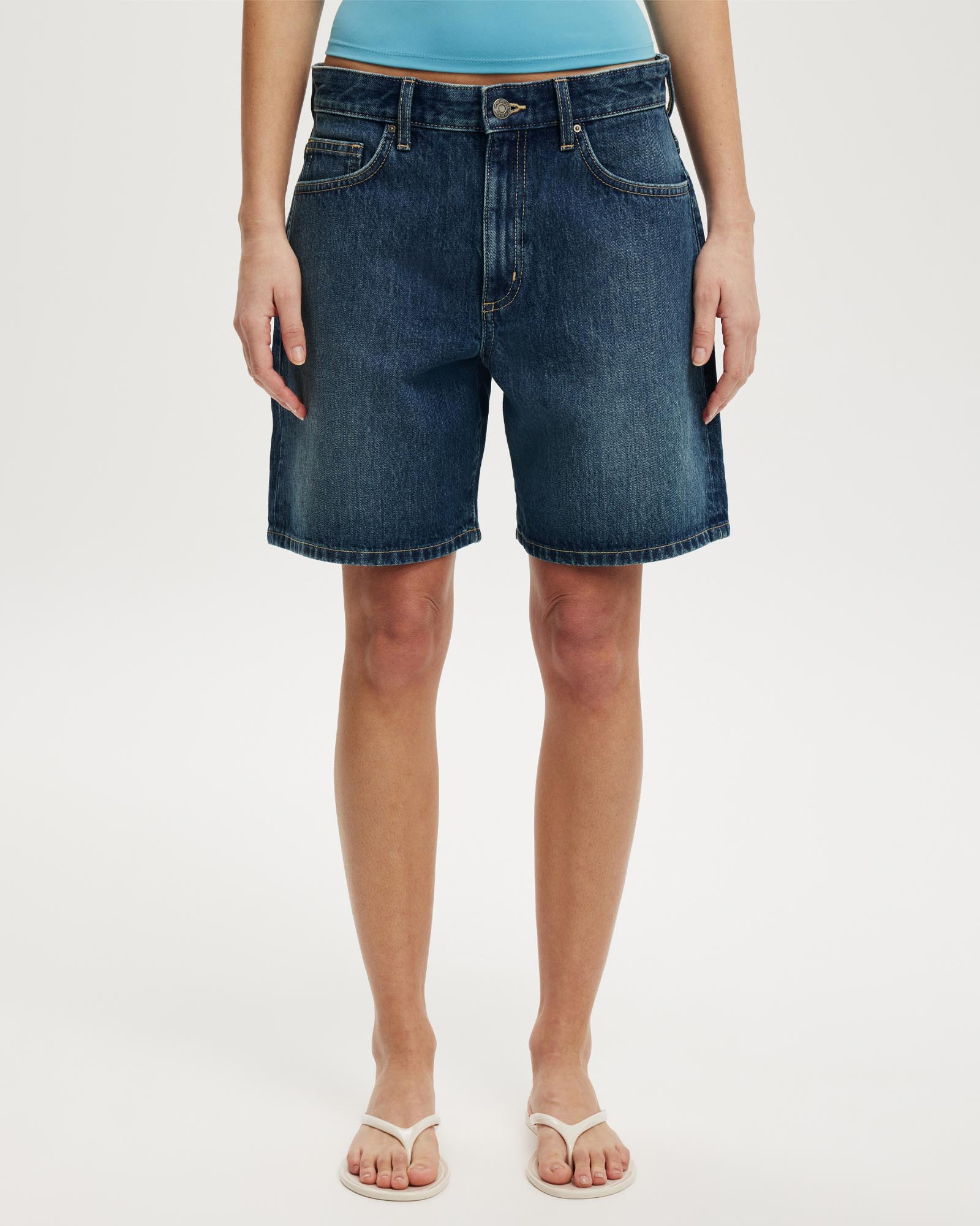 Relaxed Denim Shorts