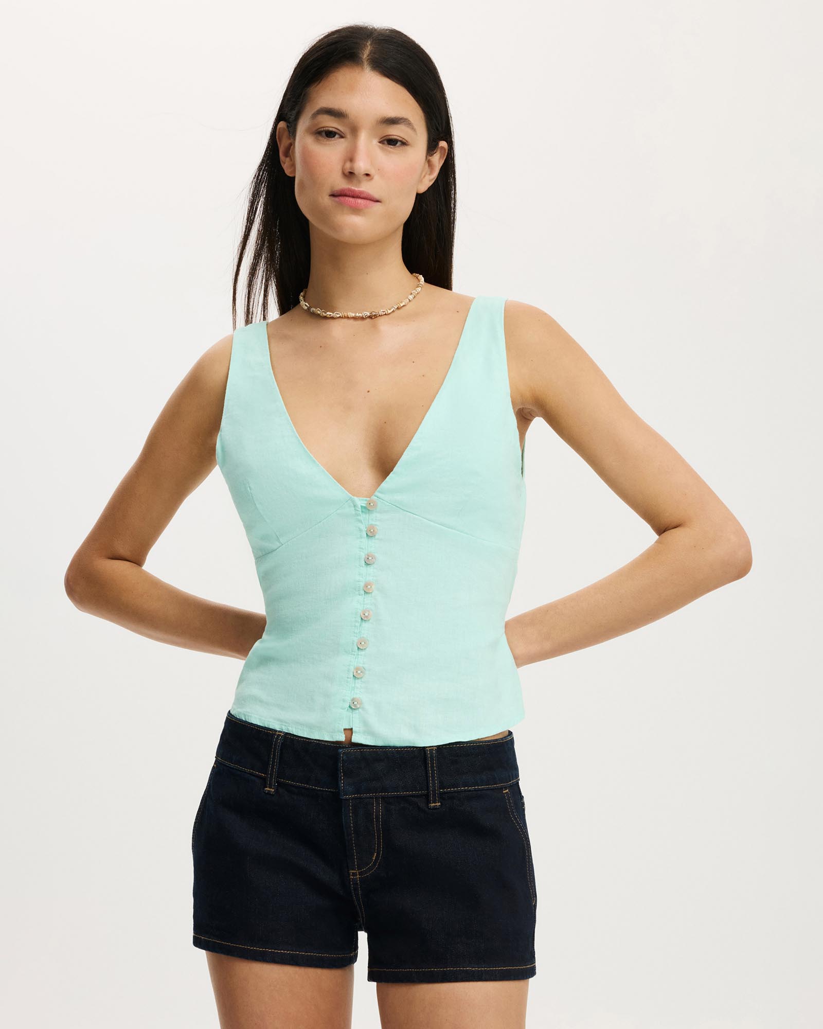 Haven Button Up Top