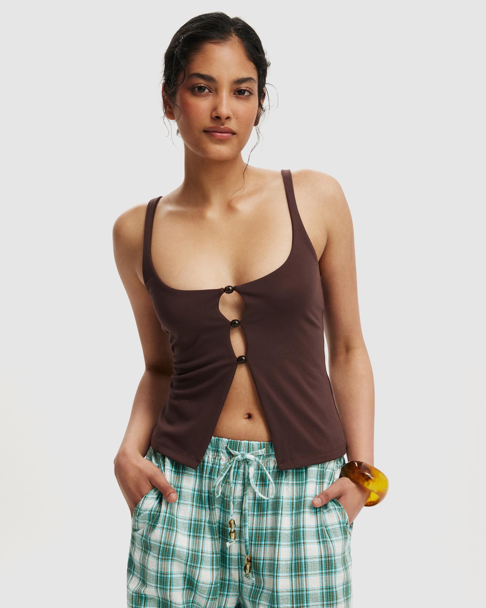 Ava Keyhole Bead Cami
