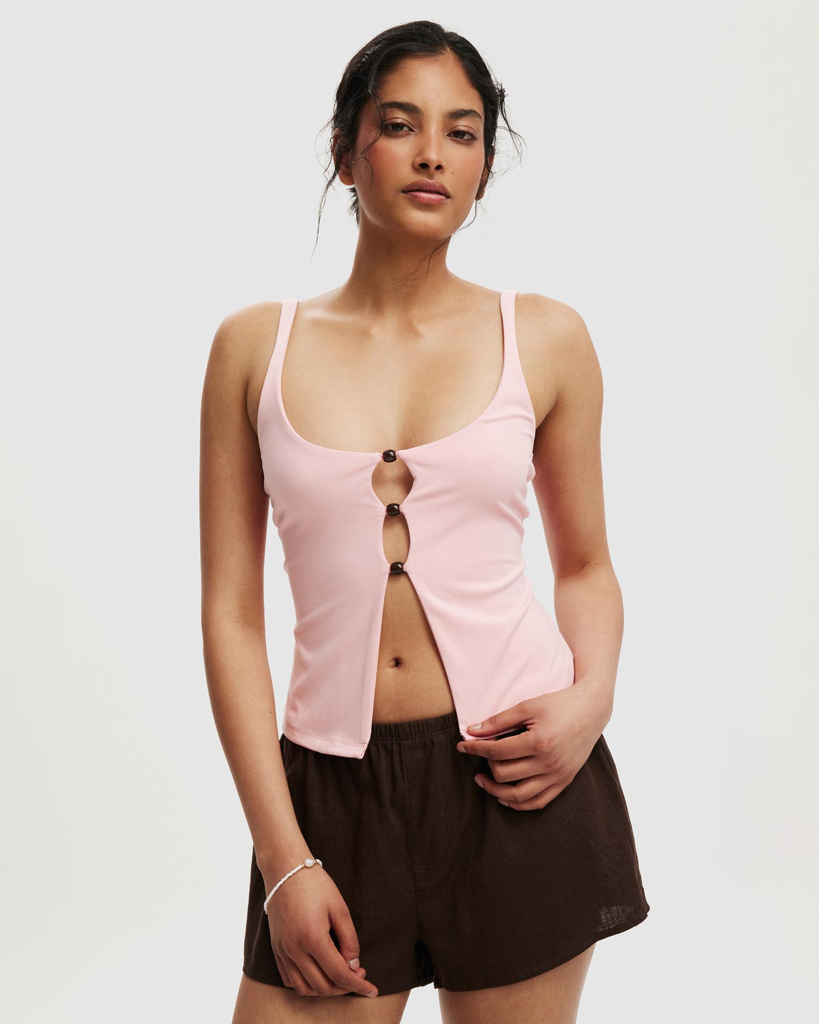 Ava Keyhole Bead Cami