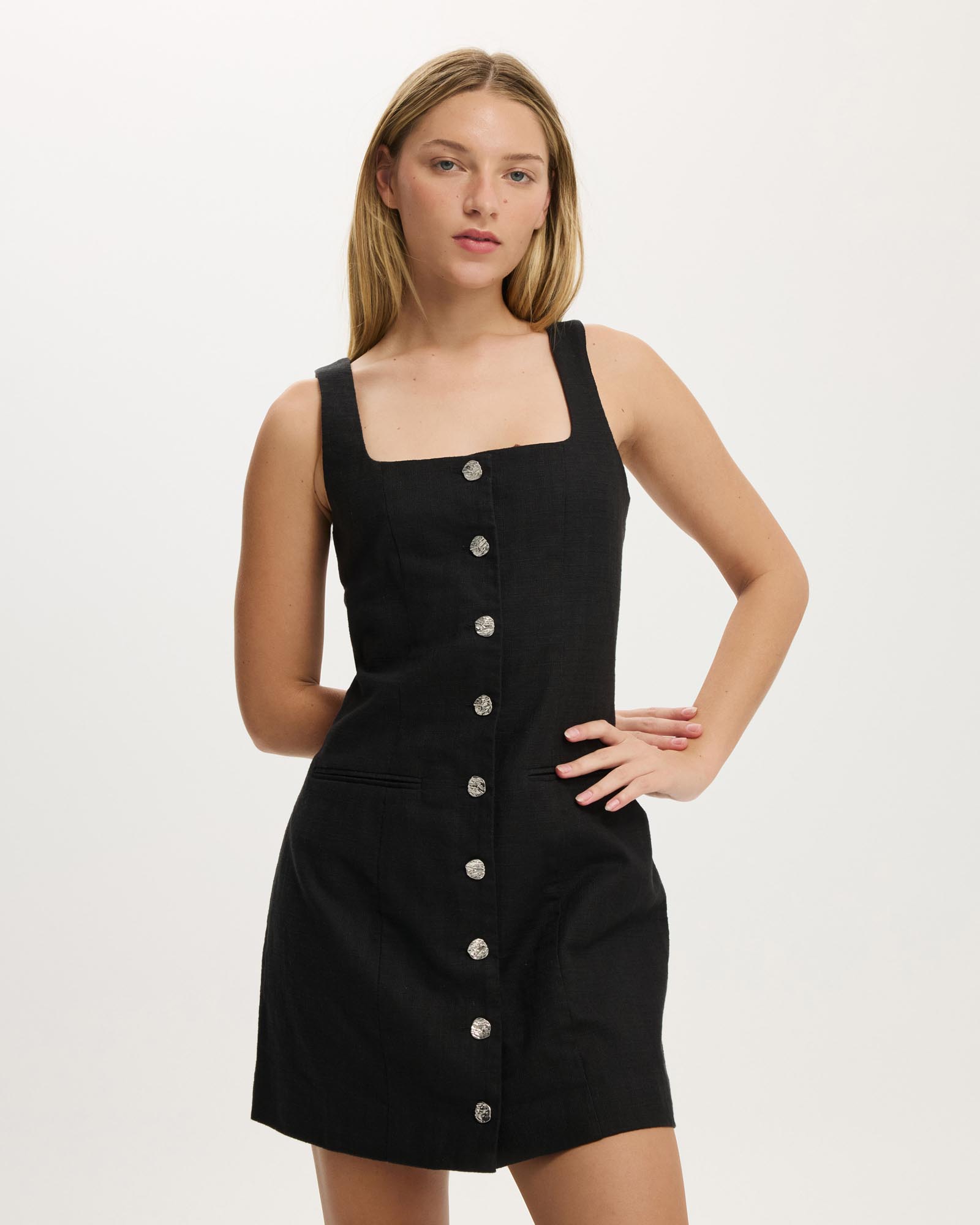 Sophie Square Neck Mini Dress