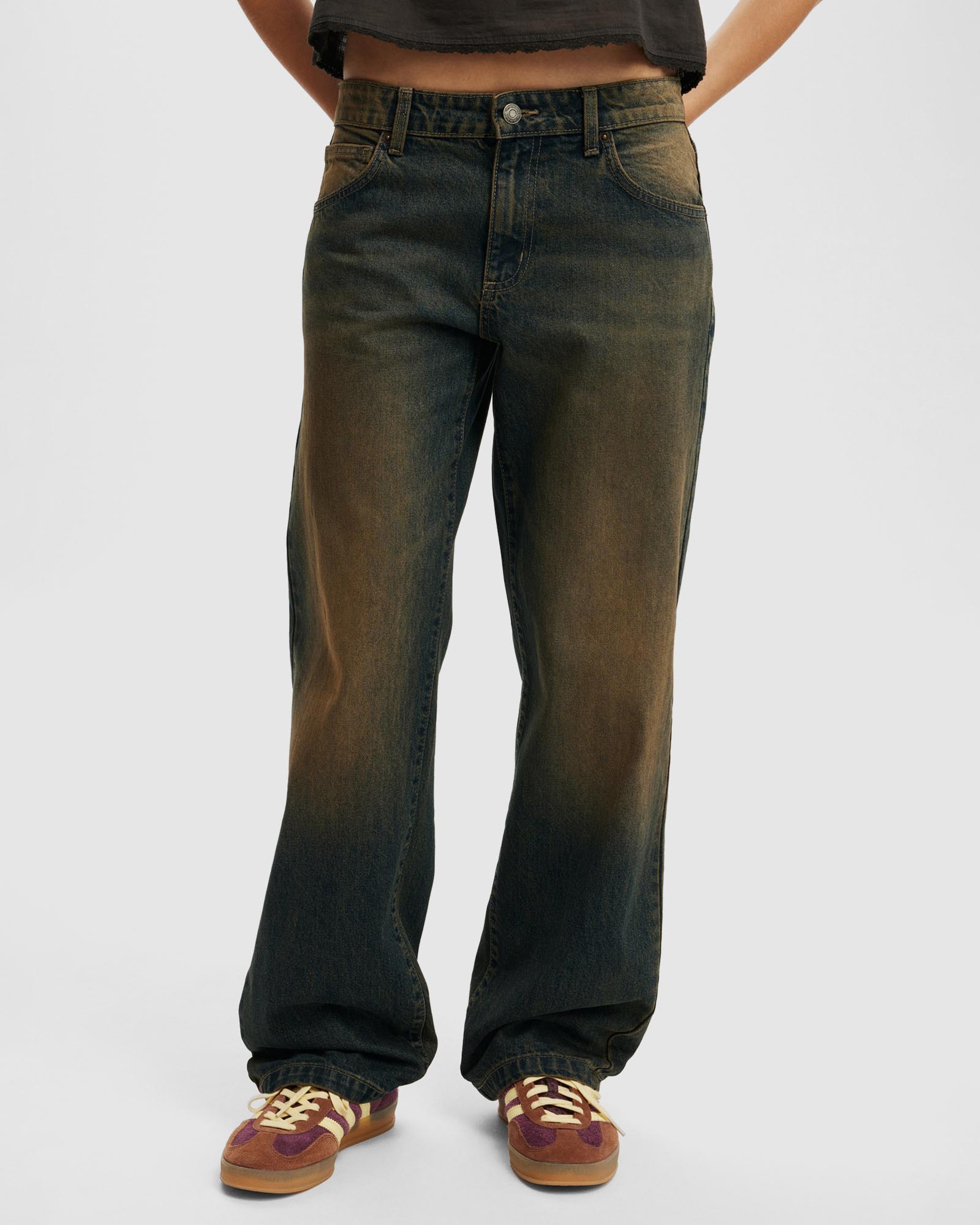 Low Rise Straight Jeans