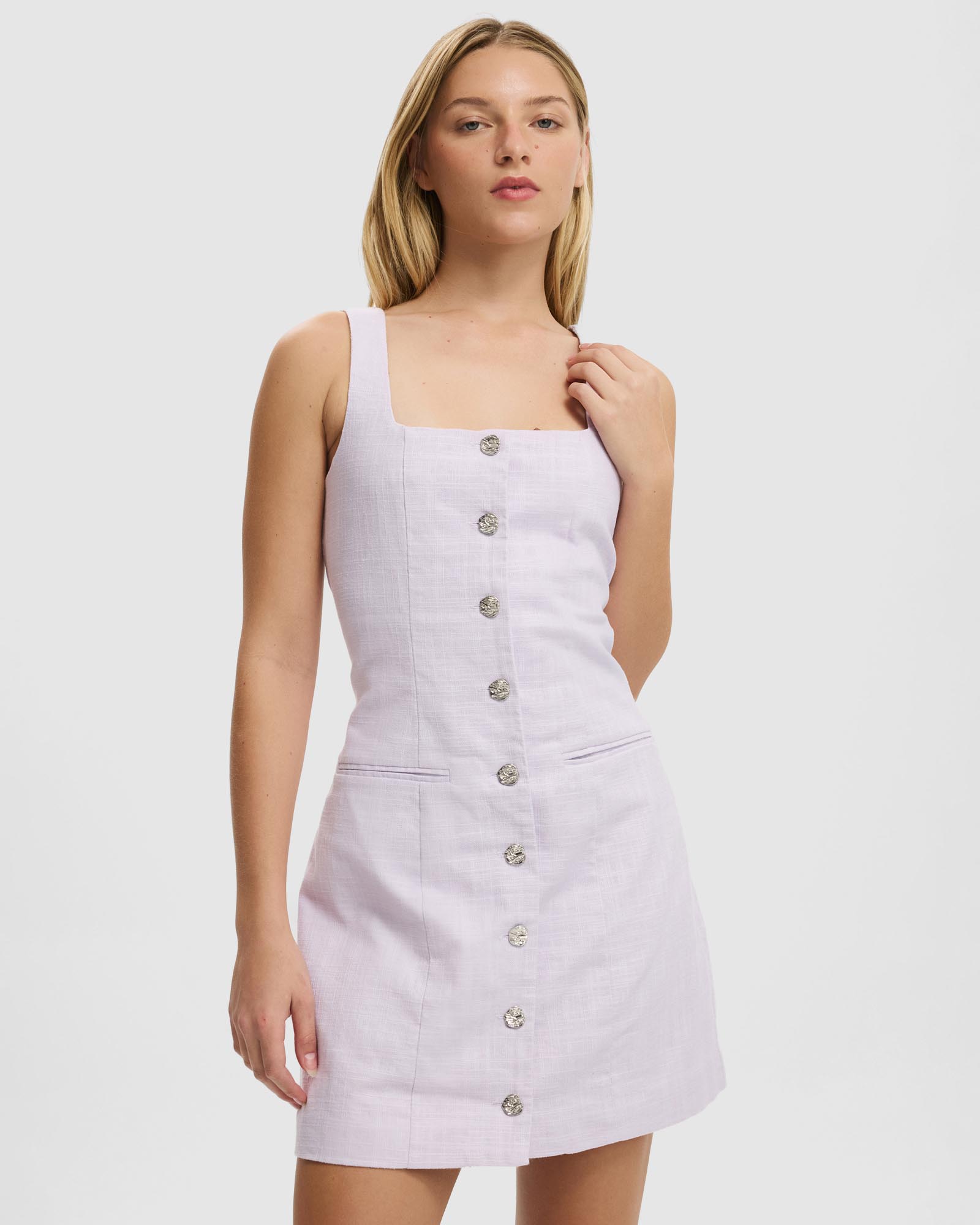 Sophie Square Neck Mini Dress