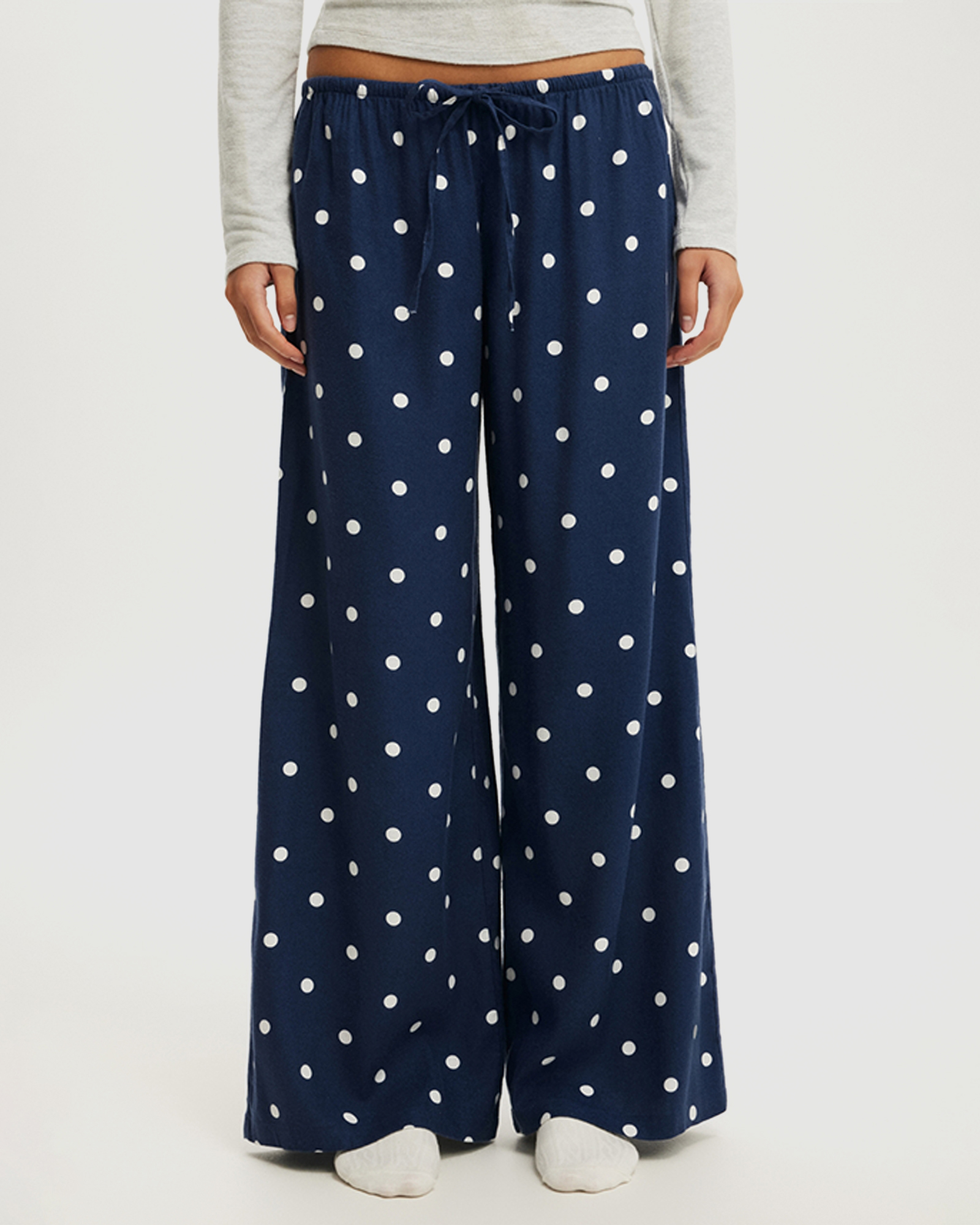 Cloud Soft Flannel Wide Leg Pants