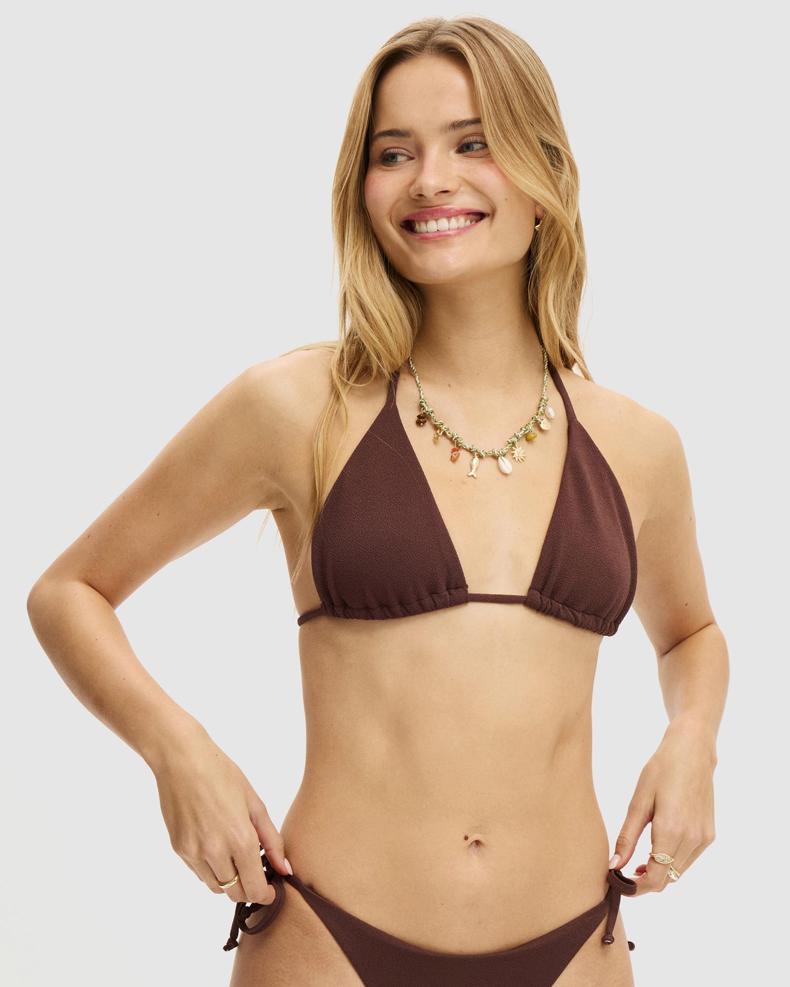 String Triangle Bikini Top