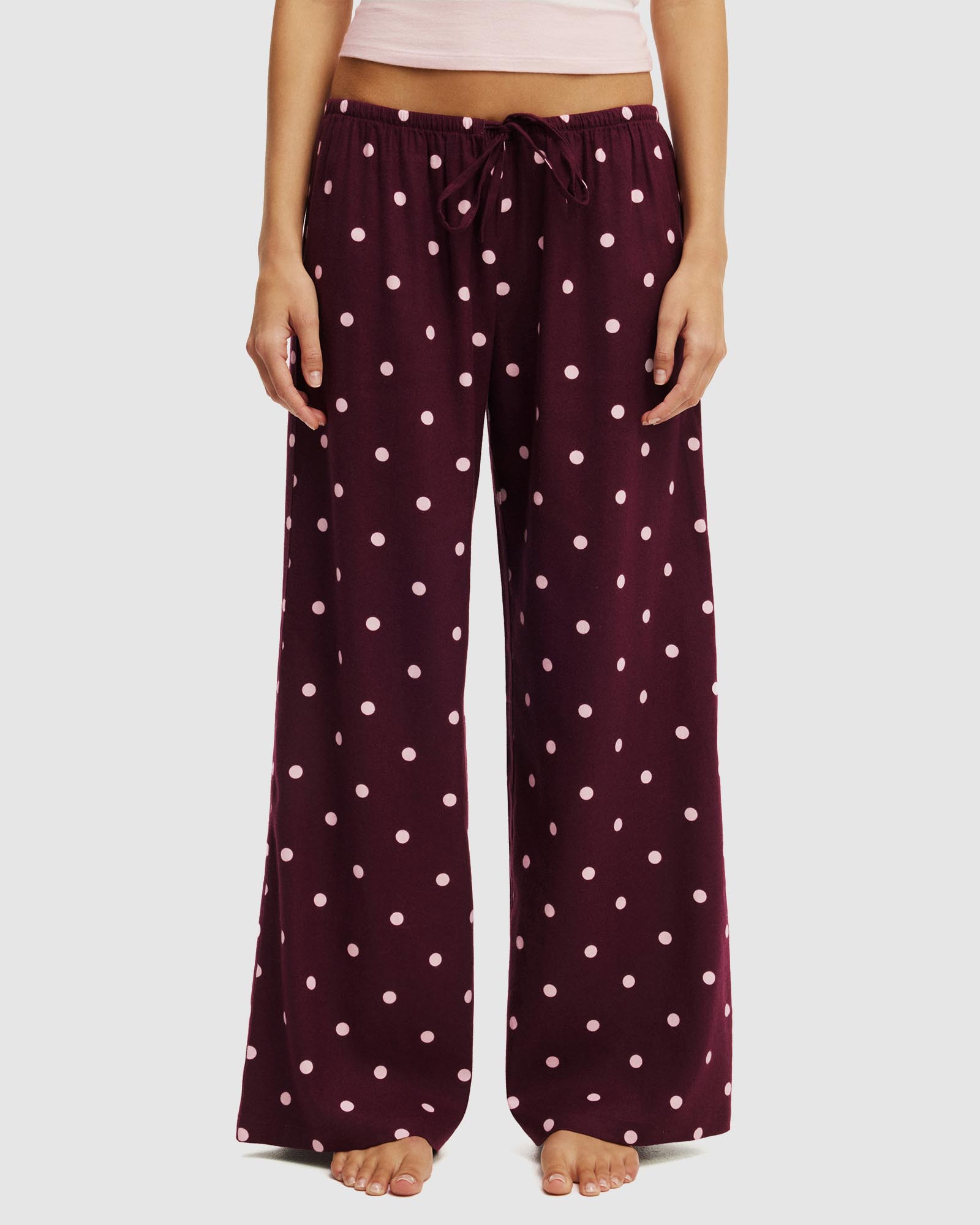 Cloud Soft Flannel Wide Leg Pants