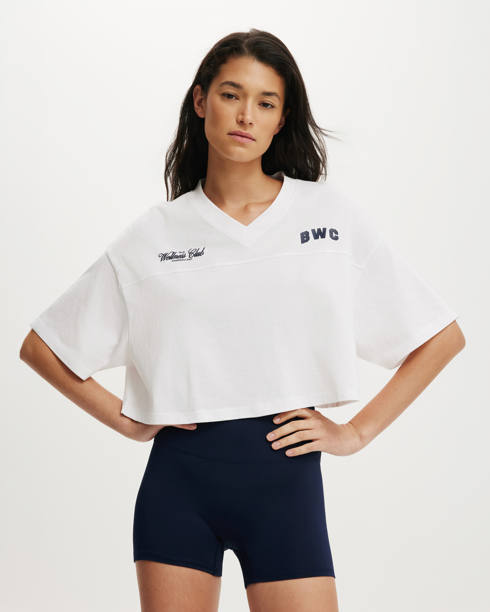 Cropped Graphic Sporty Tee