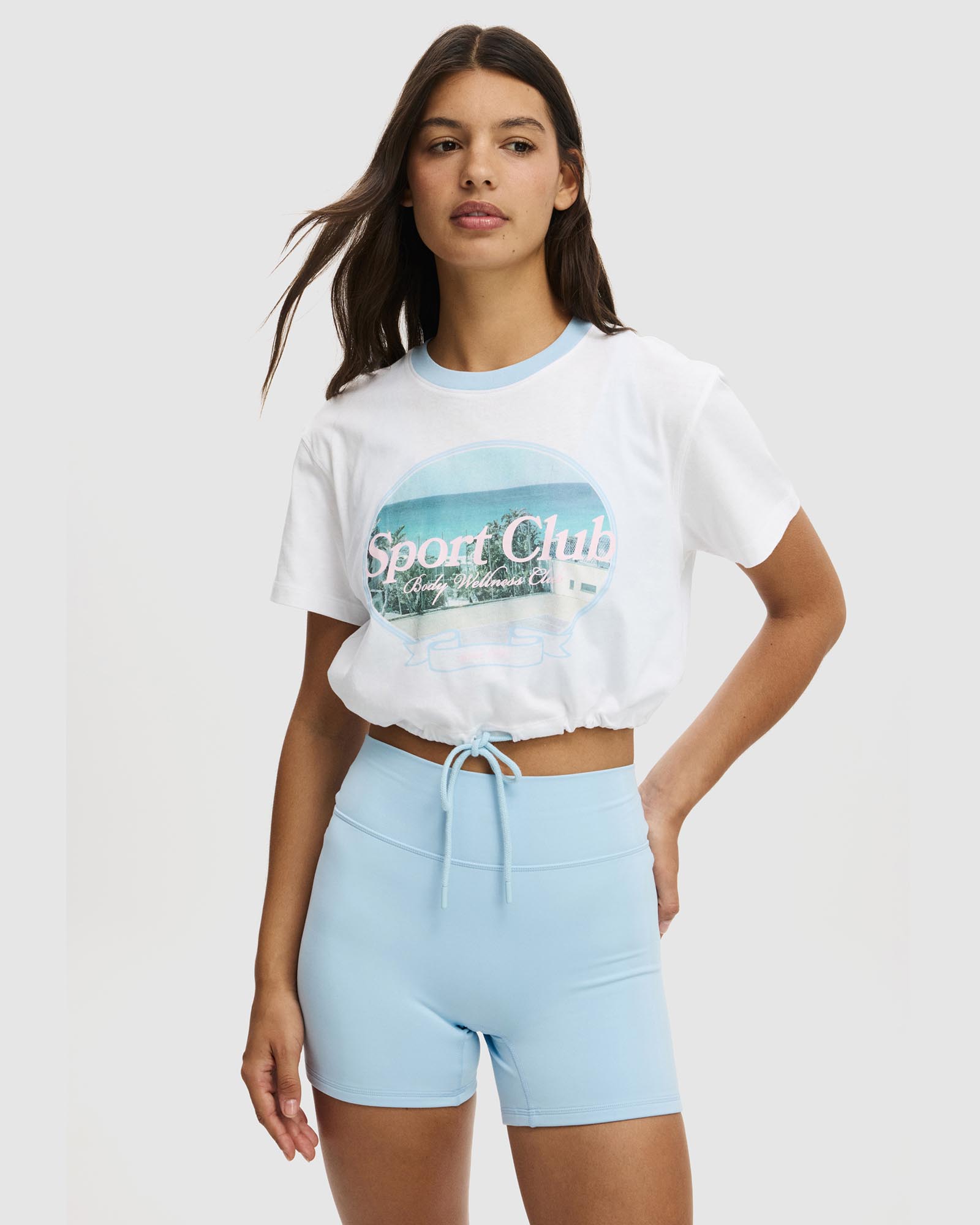 Active Graphic Tie Up Tee