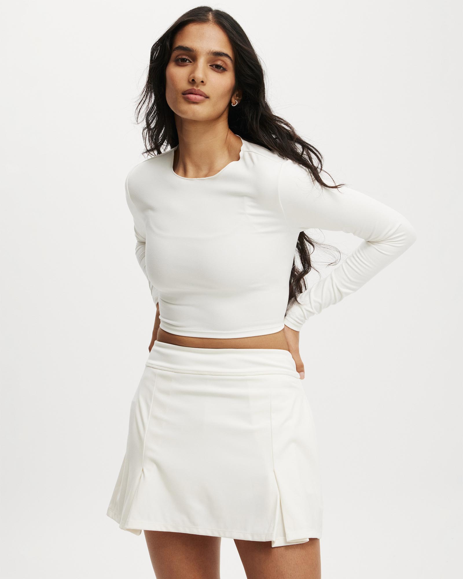 Open Tie Back LS Tee